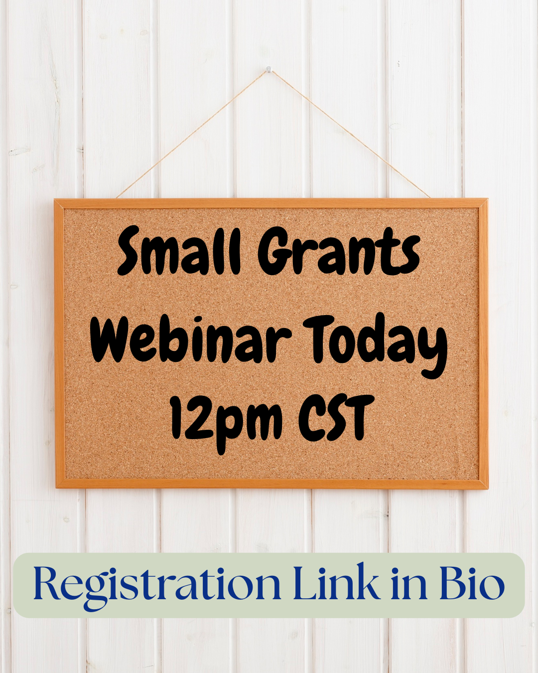 Small Grants Webinar