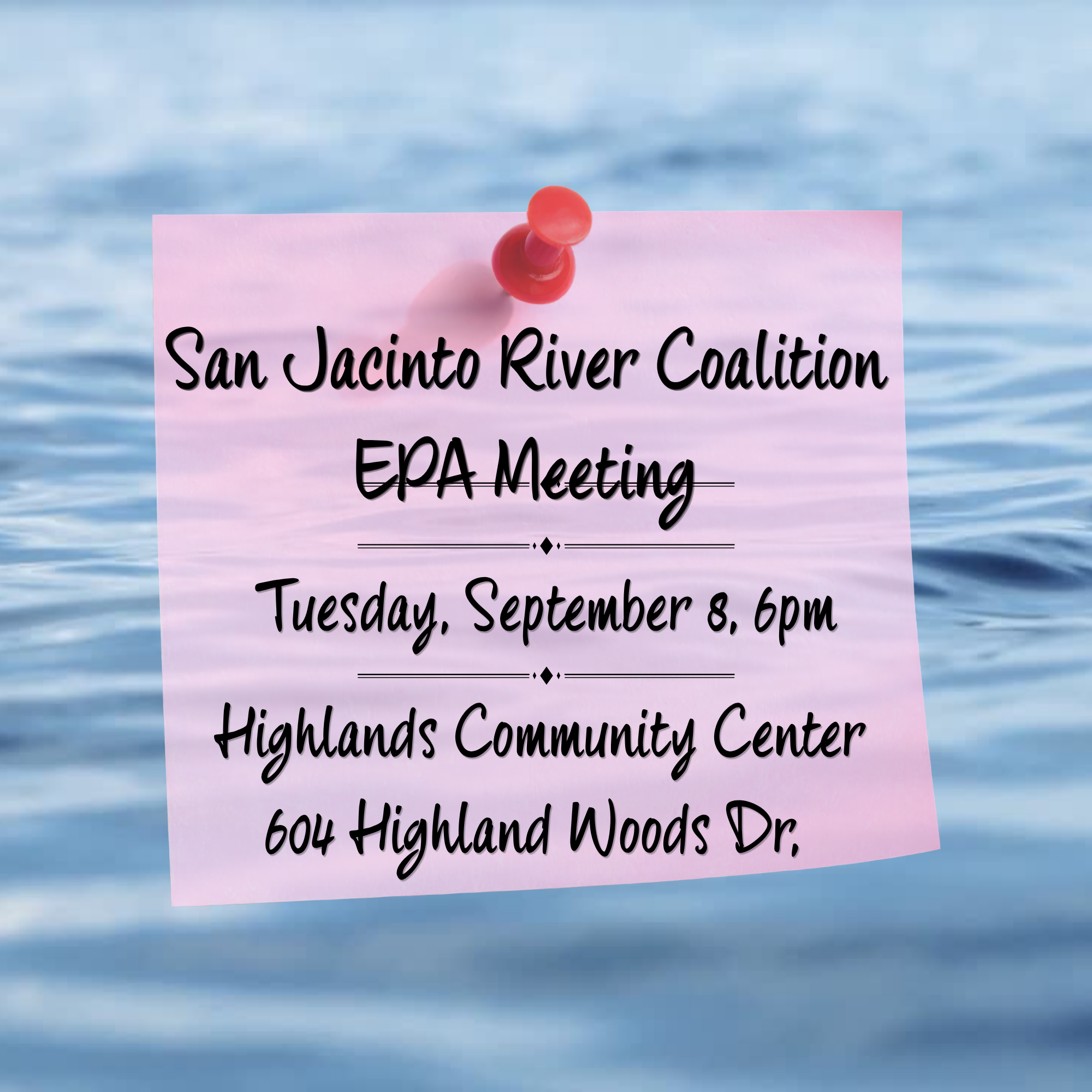 EPA Meeting - San Jacinto River 