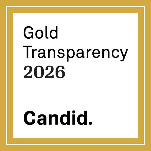 A graphic with a white background and gold border, featuring the words 'Gold Transparency 2026 Candid.' in black bold text.