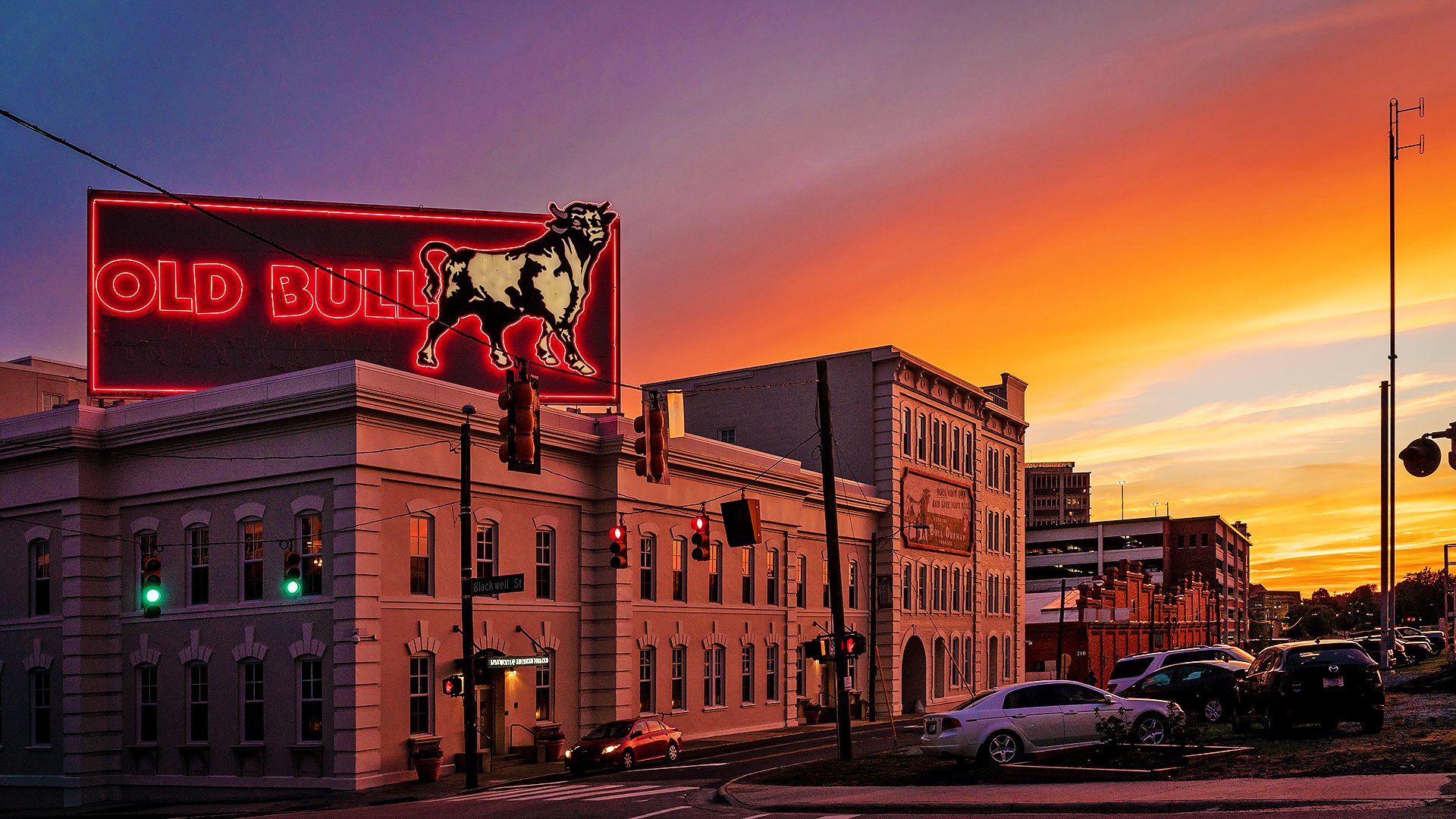 Copyright Discover Durham - Old Bull Building Sunset.jpg