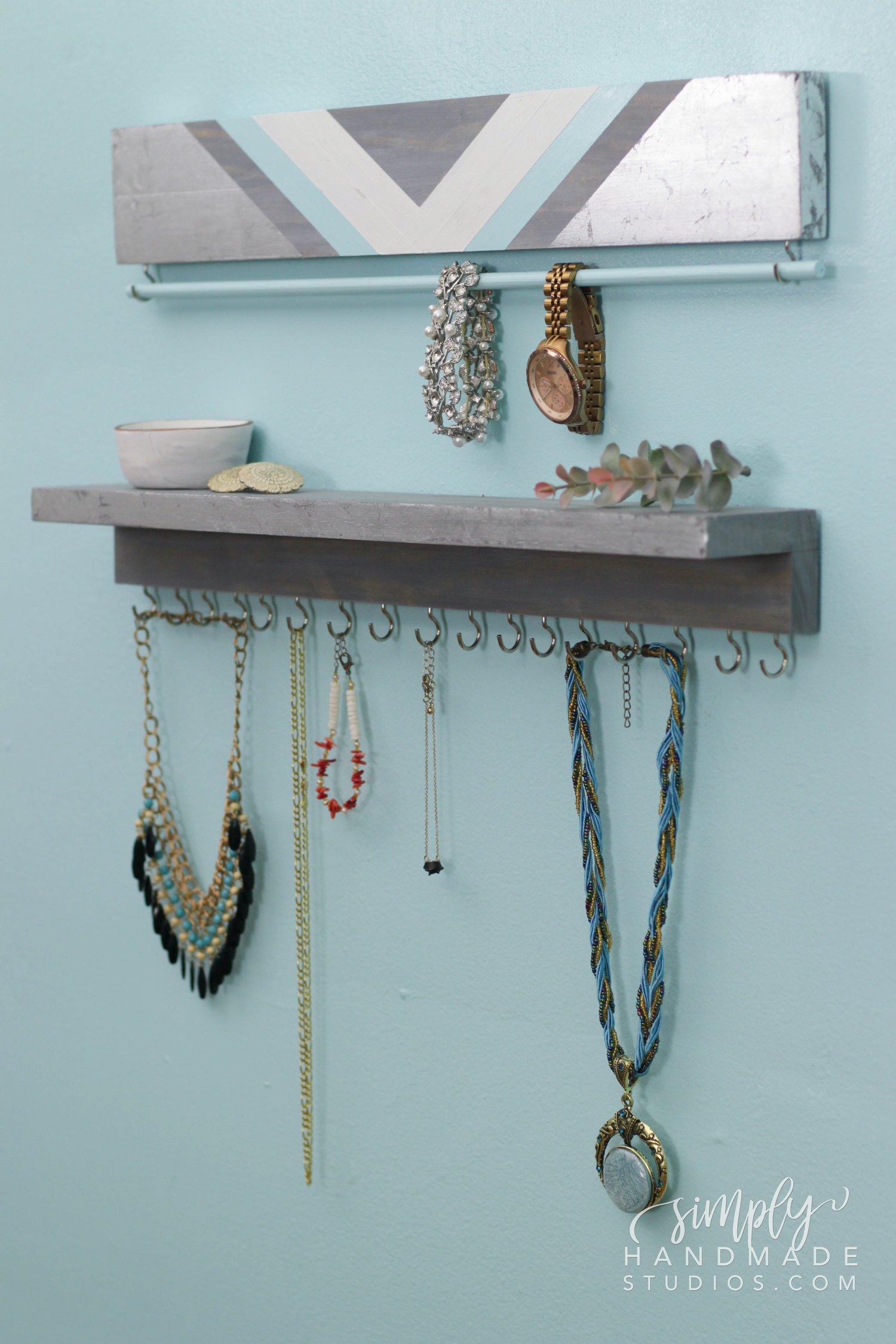 DIY Jewelry Organizer (Storage Ideas) - Artsy Chicks Rule®