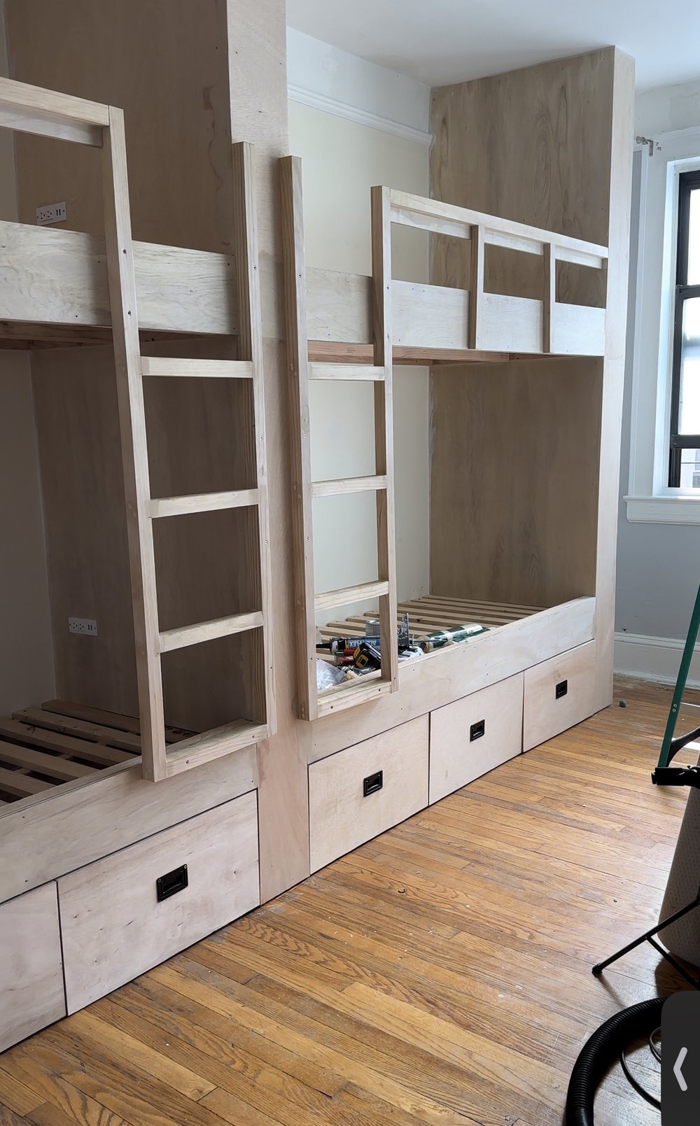 Renter Friendly Built In Bunk Beds Part 3 Simply Handmade Studios Renter Friendly Built In Bunk Beds Part 3 Simply Handmade Studios
