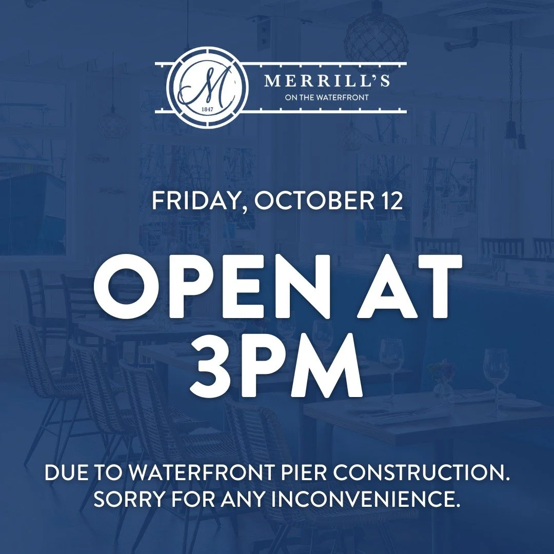 🚧 Due to waterfront pier construction we will have a delayed opening at 3pm today. 
Sorry for the inconvenience!