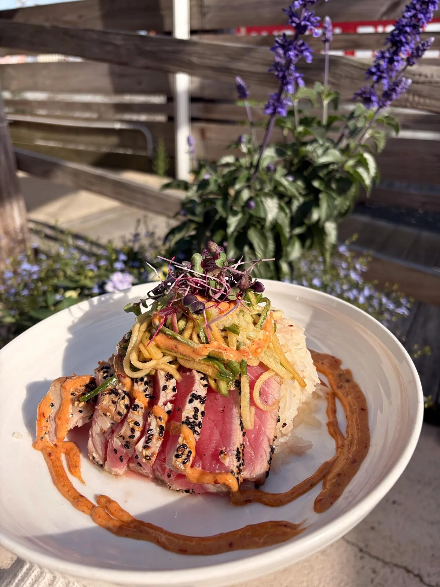 New week, new cravings! Come down and taste our fresh weekend specials. ✨🩵

Drink: Pear-Tini

Appetizer: Fried Zucchini Flowers

Entr&eacute;es: Sesame-Seared Tuna
Filet Diane

Dessert: Chocolate Chip Cookie Milk Mousse Cake