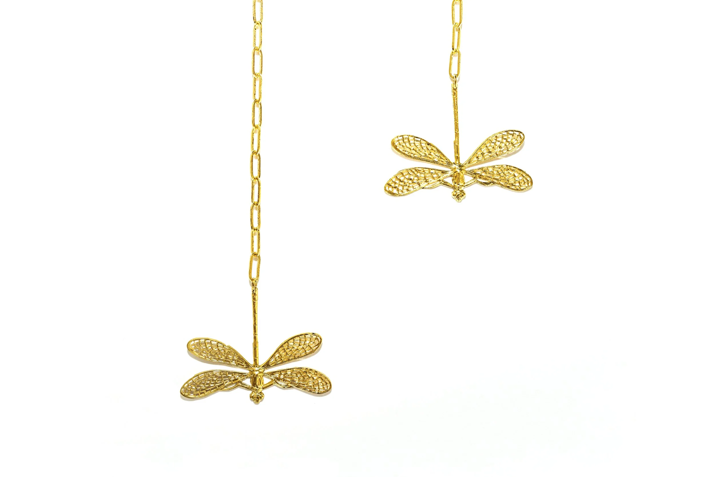 Collier écharpe libellules