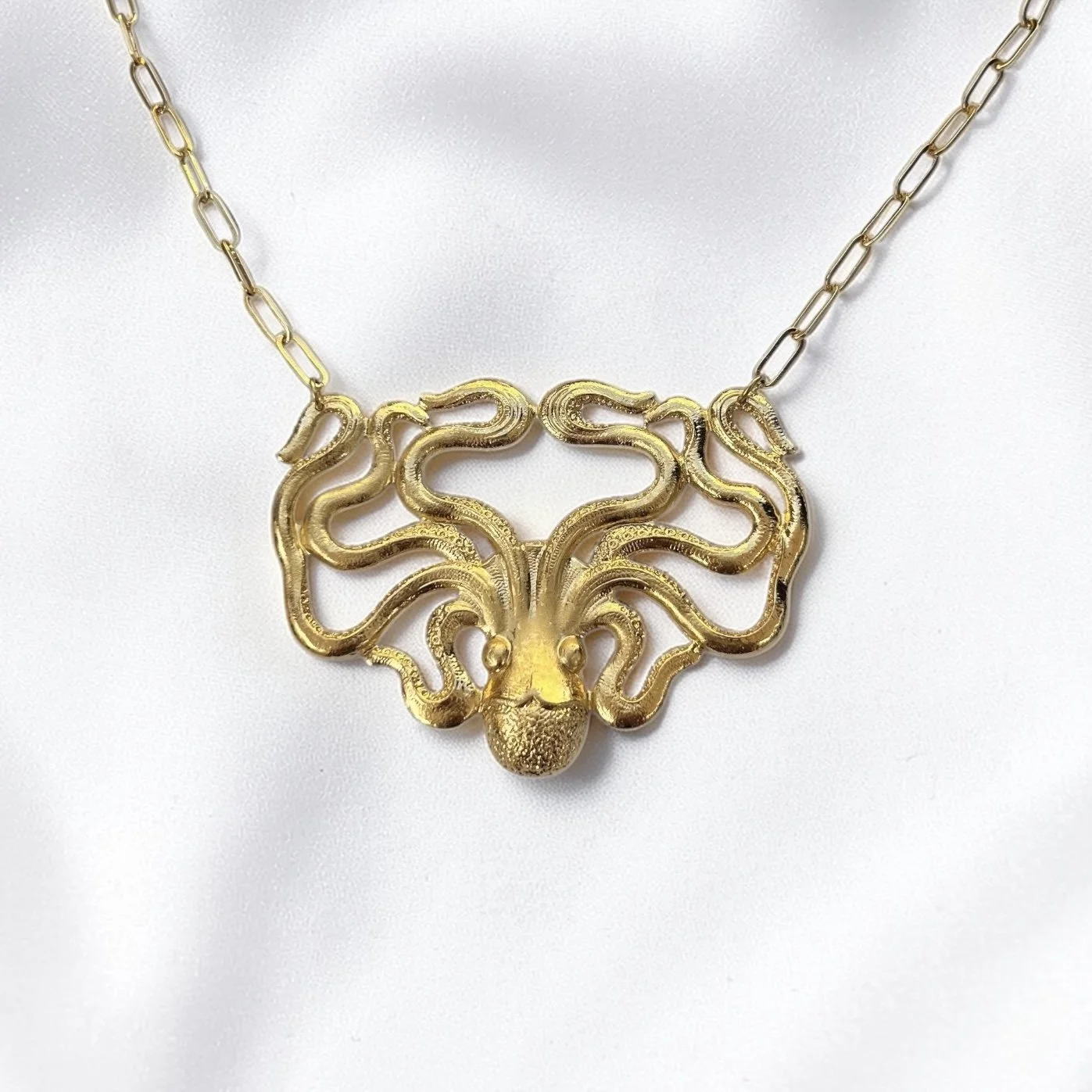 Collier Pieuvre doré