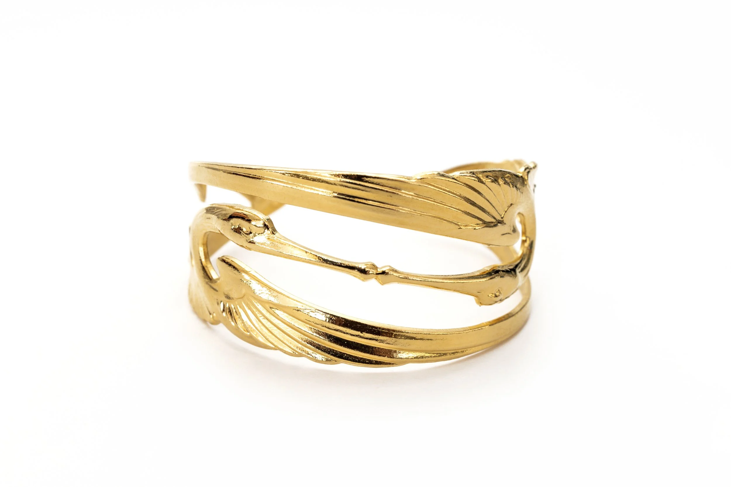 Bracelet manchette cigogne