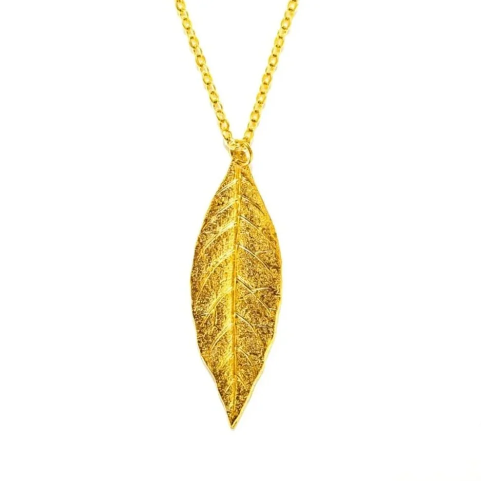 Collier feuille de laurier