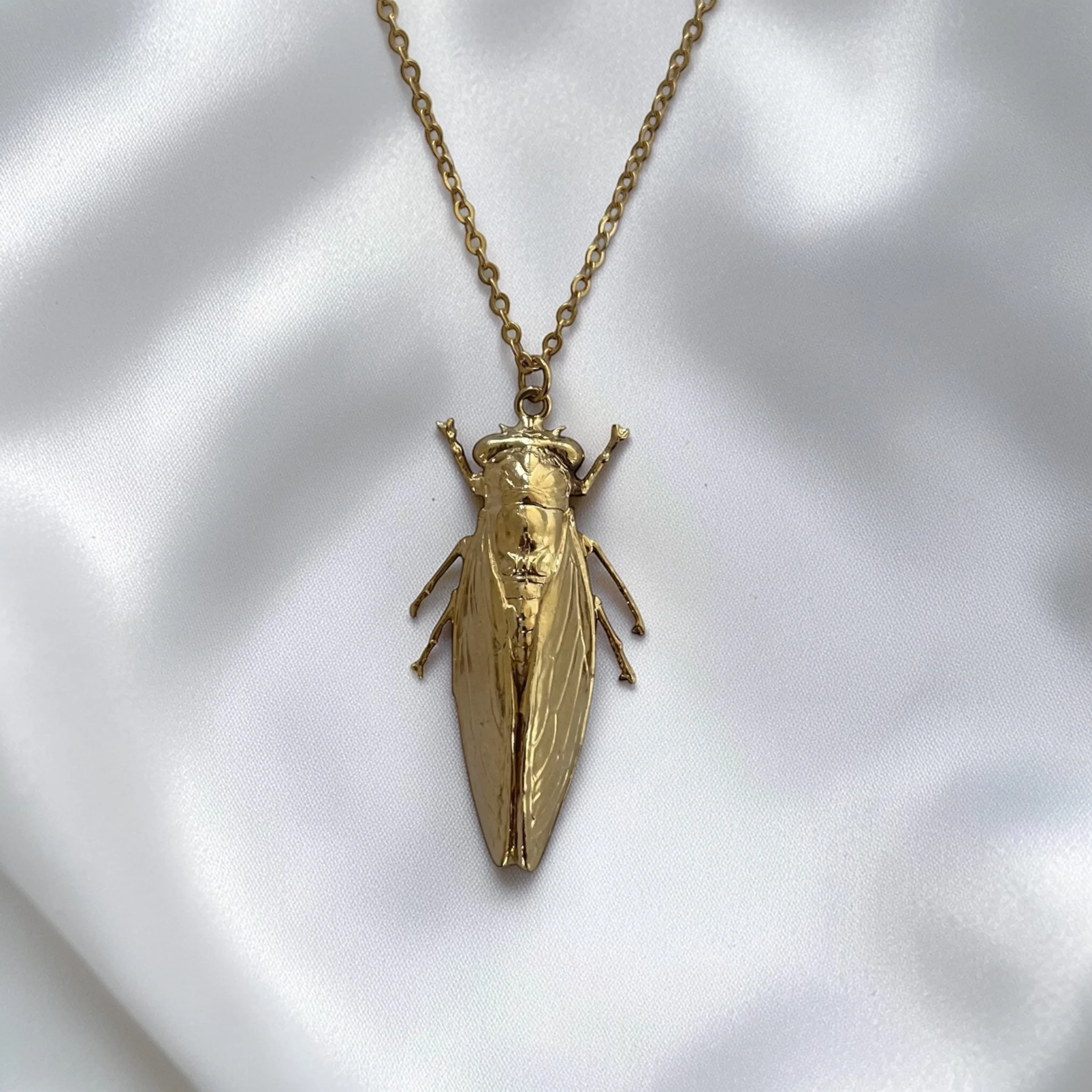 Collier Cigale doré