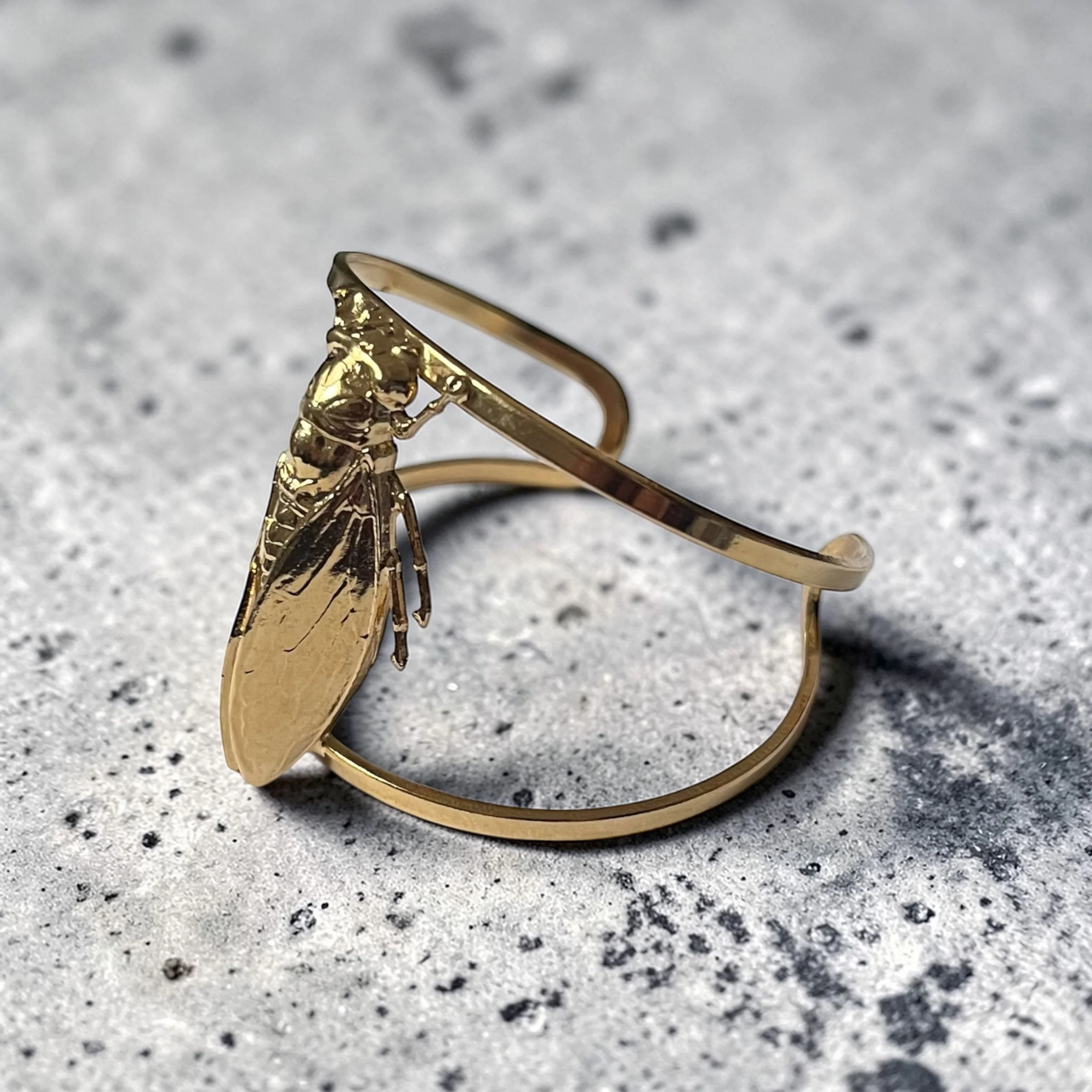 Volgara Cicada Cuff Bracelet