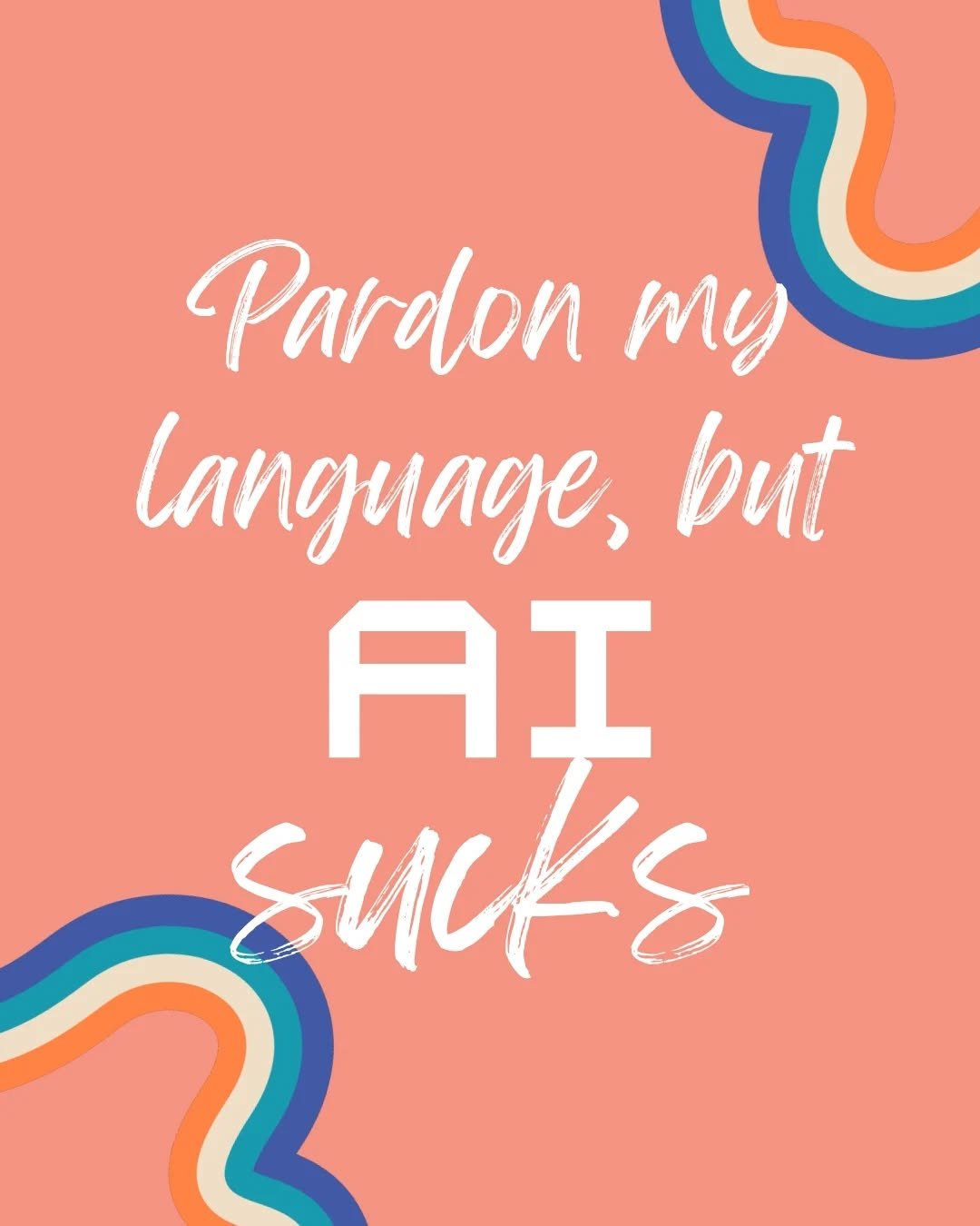 I saw a quote that said something like &ldquo;the real evidence I don&rsquo;t use AI is that my next book isn&rsquo;t out yet.&rdquo;

I don&rsquo;t use gen AI in any stage of my writing, my cover production, promo, or character art. The closest I co