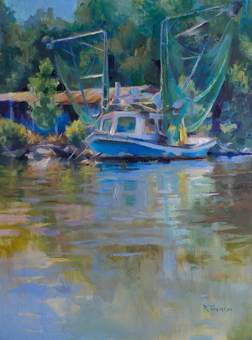 Shrimp Shack   18” x  24"   Oil on Linen