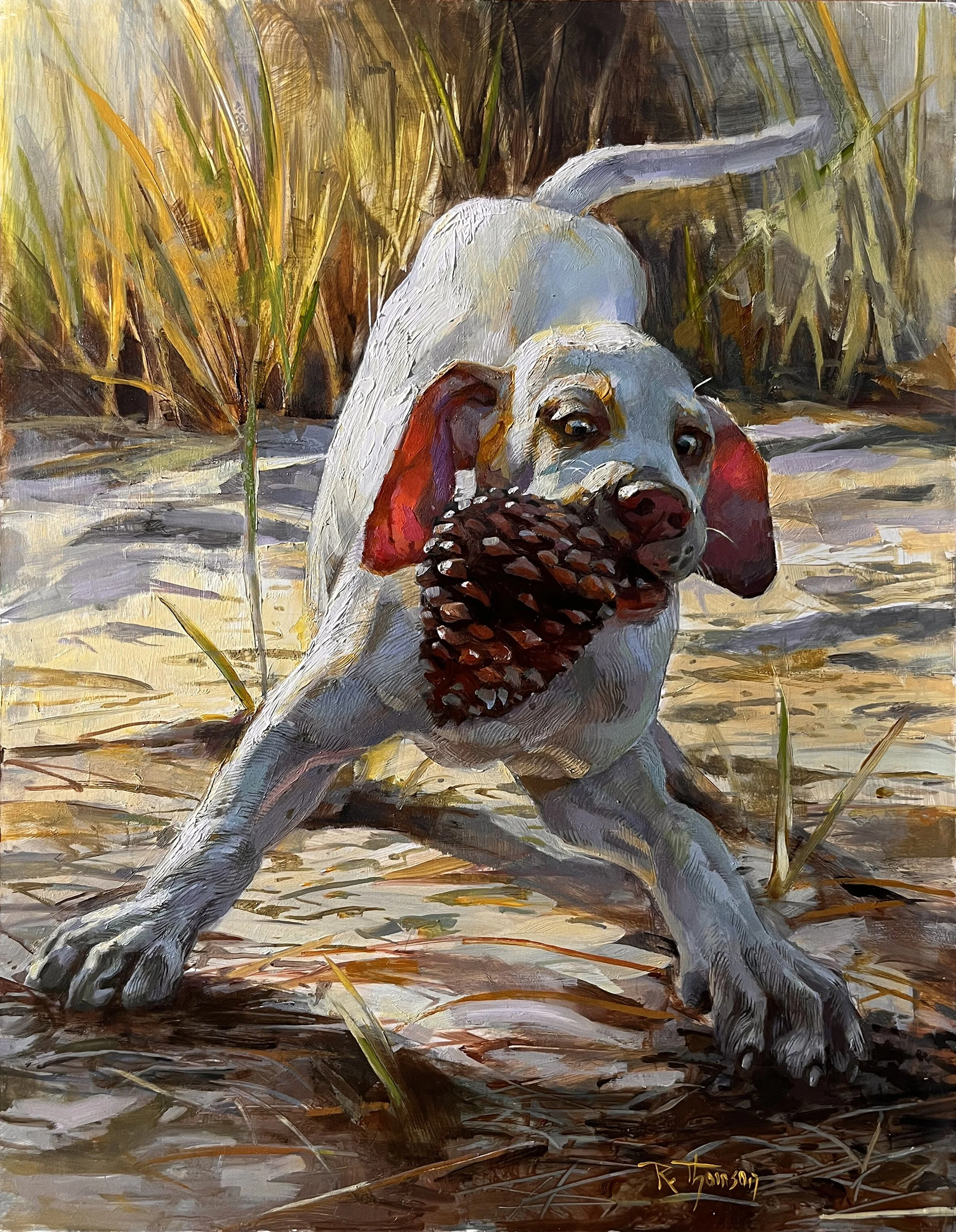 Best Toy Ever   11" x 14"   Oil on Panel