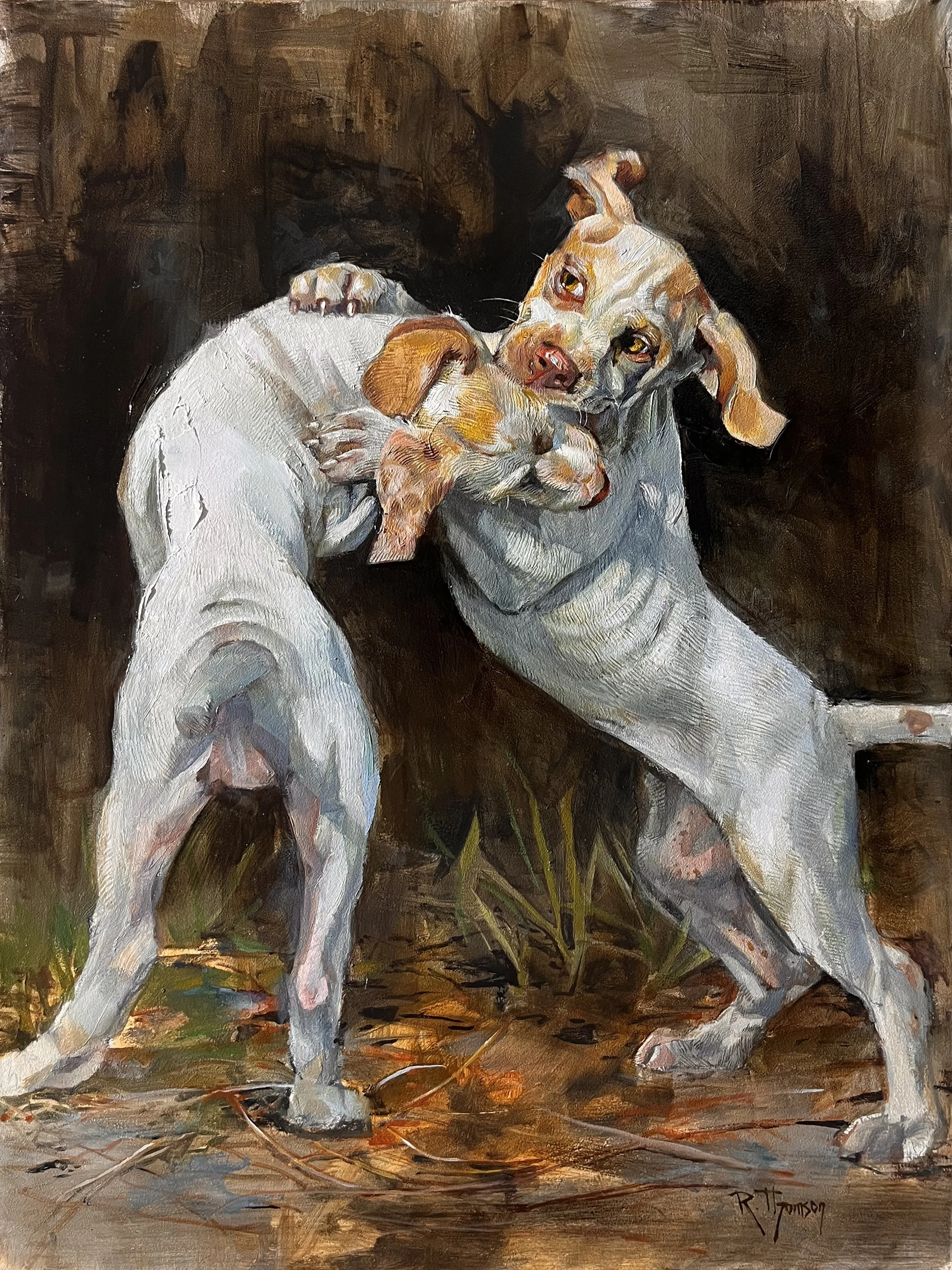 Best Friends Forever   12" x 16"   Oil on Panel