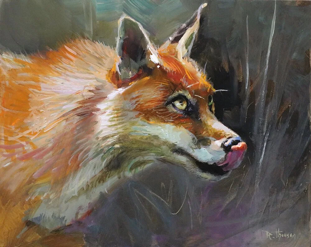 Hare...Raising   8" x 10"   Oil on Panel