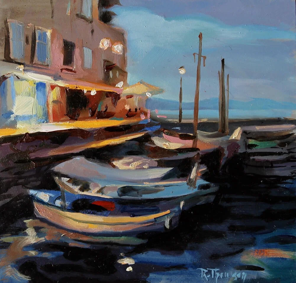Promenade of Hydra   8" x 10”   Oil on Panel