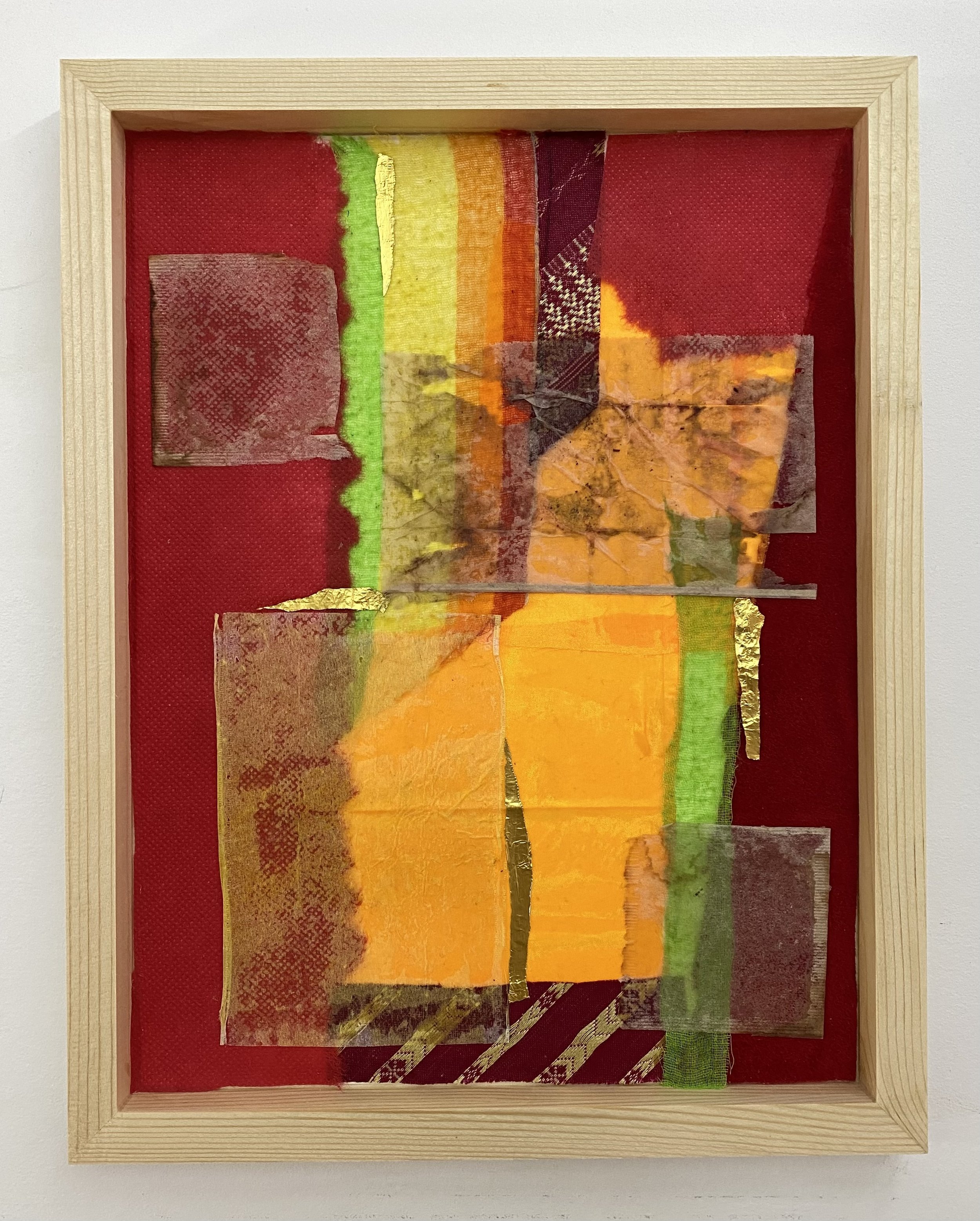 Fibers #3 | 2025, Mixed fibers, 14 x 11 inches.