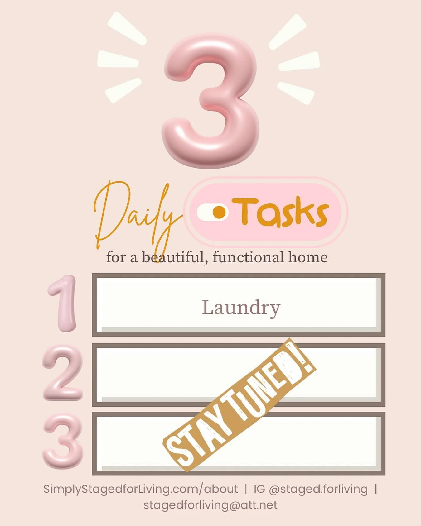 At SL, we want you to enjoy your home everyday! This is the first step! Doable, right? 🥰