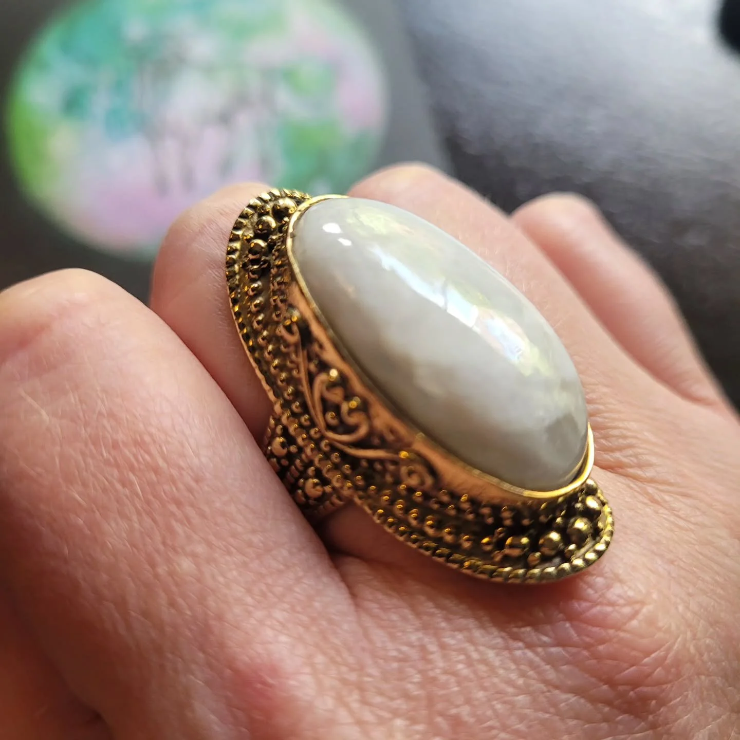 A &quot;full moon in Taurus talisman&quot; is an astrological amulet created during the astrological period when the full moon is in the sign of Taurus, which is considered a potent and stable position for the Moon. These talismans are designed to ha