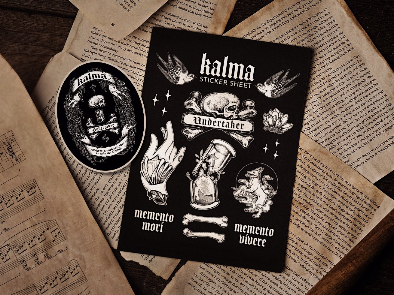 Undertaker Sticker Set