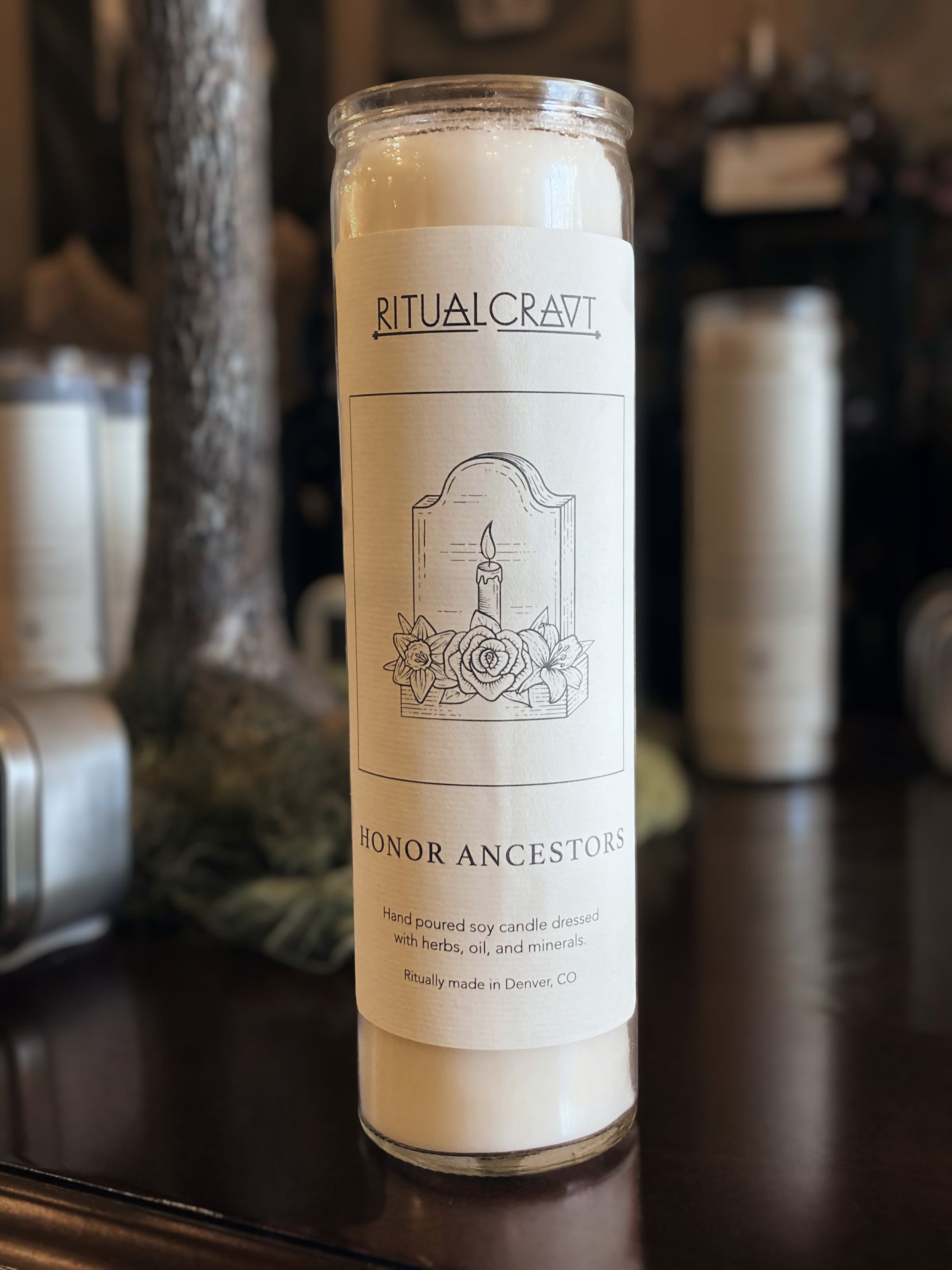 Honor Ancestors Ritual Candle