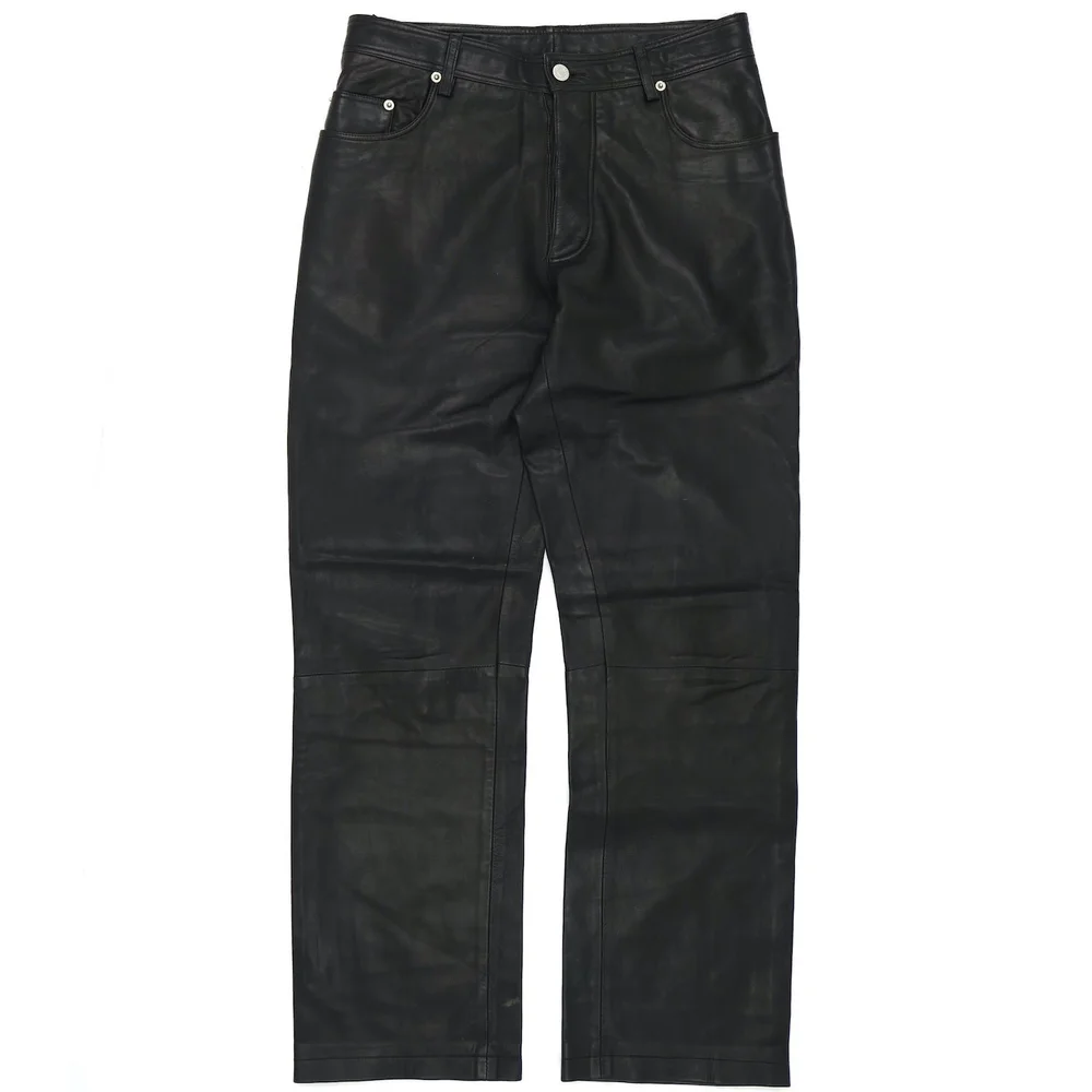 Helmut Lang 1998 Calfskin Leather Trousers — DENIMGLASSES