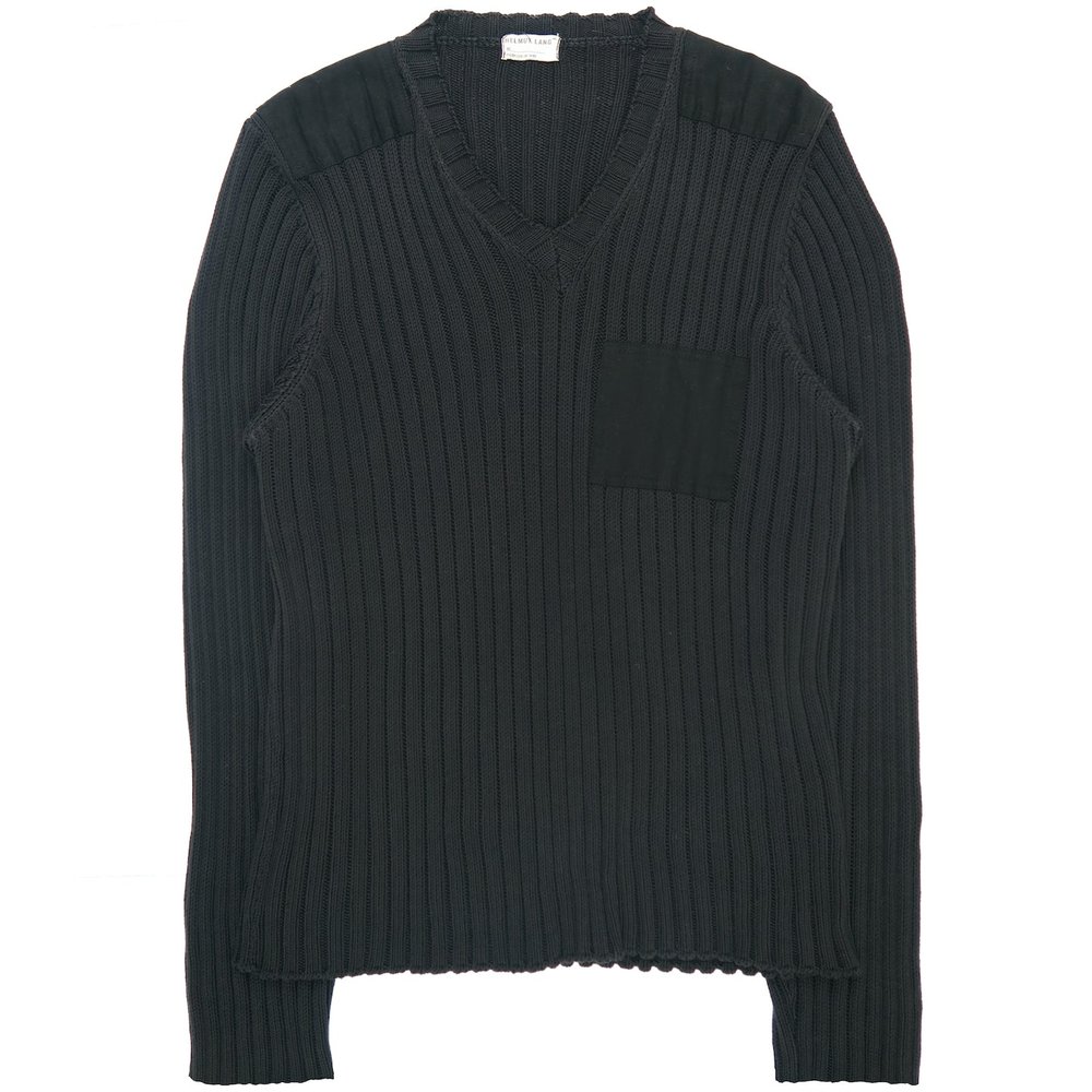 Helmut Lang AW1998 Military Ribbed-Knit Sweater — DENIMGLASSES