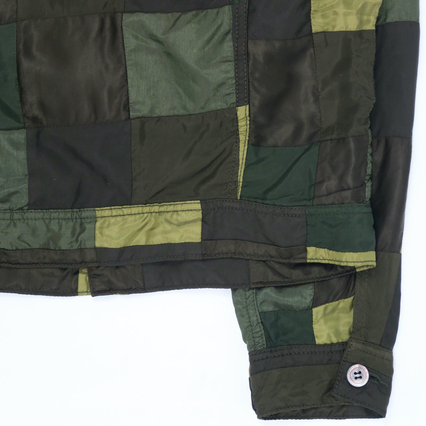 Comme Des Garçons AD2003 Patchwork Poly-Trucker Jacket — DENIMGLASSES