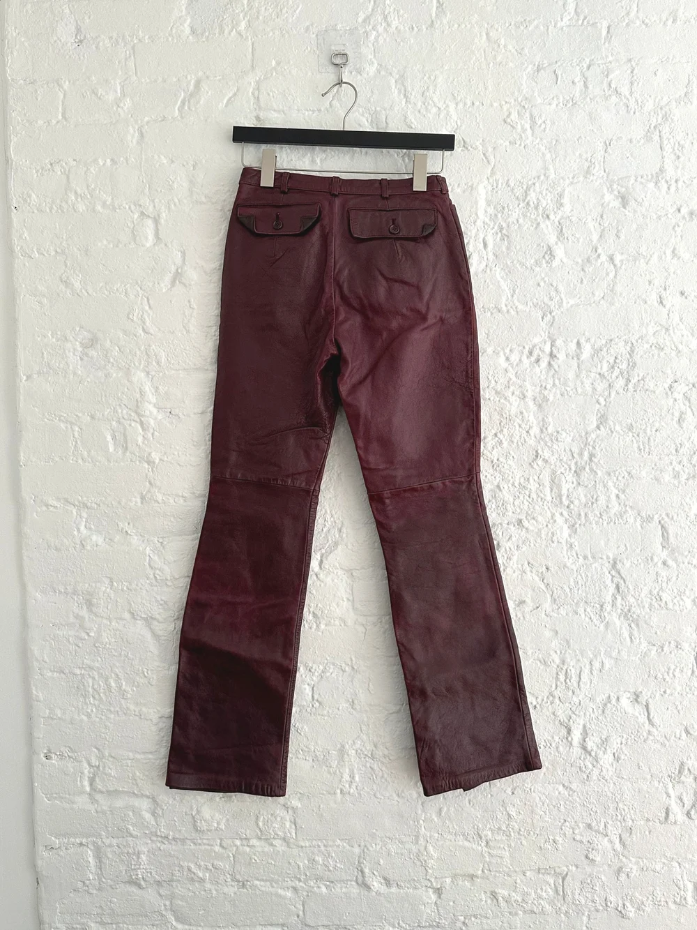 Katharine Hamnett Red Leather Pants — DENIMGLASSES