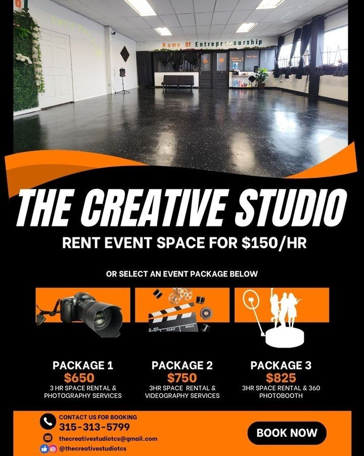 The Creative Studio is the ultimate destination for your next event. 🎉 Whether you're planning a workshop, photoshoot, networking or celebratory event, our versatile space provides the perfect canvas for your creativity to flourish. We've got you co