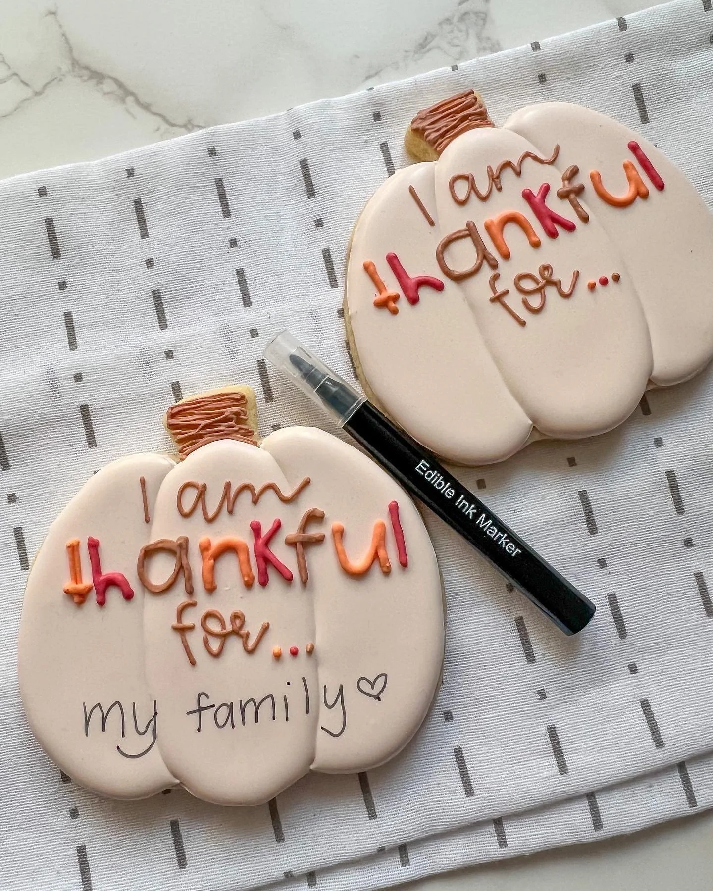 This is one of my favorite Thanksgiving options-a fun interactive activity + a treat all in one! We like to fill them out and then go around the table and read them out loud during our meal.

What are you most thankful for this year? Tell me in the c