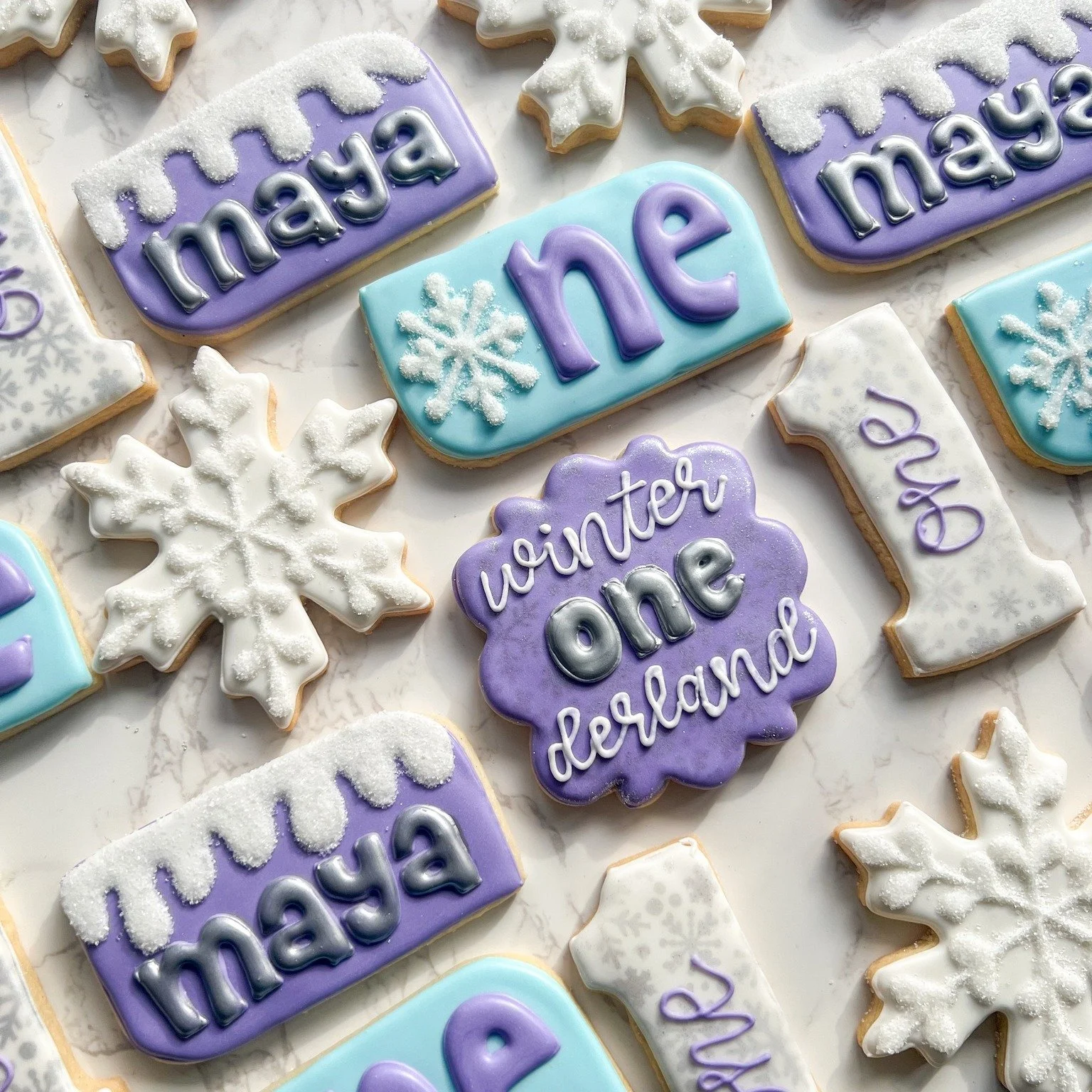 A little snowflake turned ONE ❄️✨
Winter ONE-derland decorated sugar cookies to celebrate a very special first birthday&mdash;soft, sweet, and full of magic.
&bull;
#Sweetsbymichelle #sweets #desserts #cookies #customcookies #sugarcookies #sugarcooki