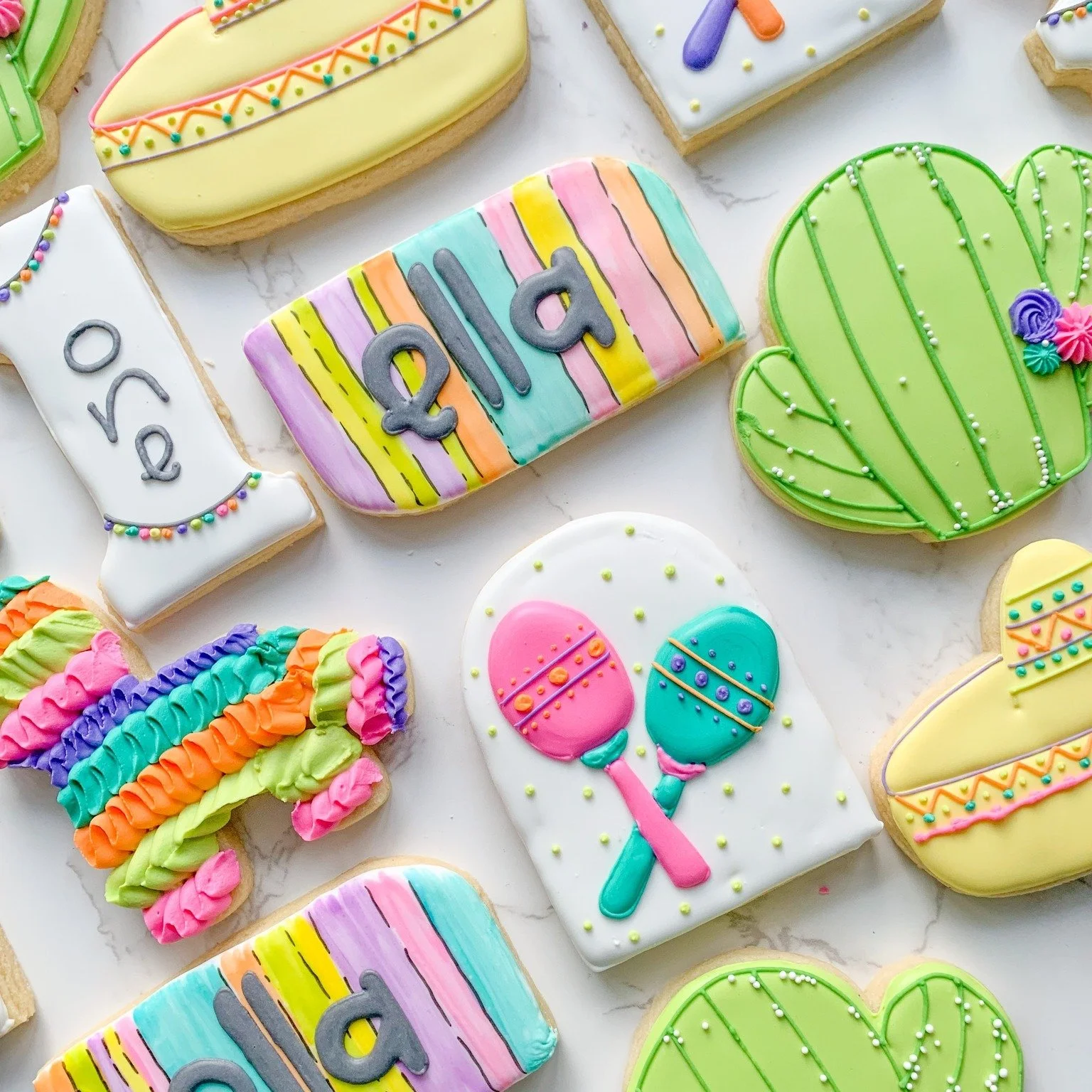 🌮🎉 Cinco de Mayo Fiesta 🎉🌵

Add a little sugar to your celebration with these festive Cinco de Mayo cookies! From colorful sombreros to cacti, margaritas, and bright fiesta vibes&mdash;each cookie is hand-decorated and ready to party 💃🍪

Perfec