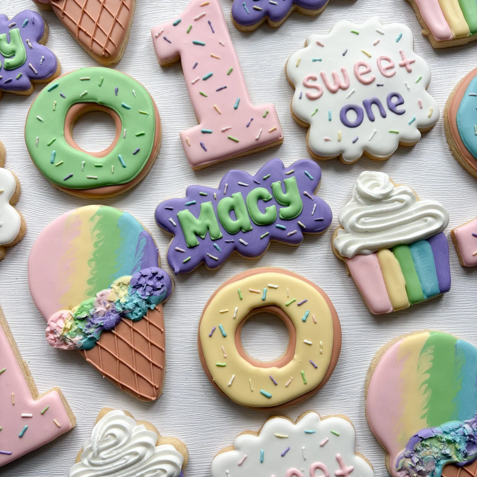 🍩💕 Celebrating National Donut Day the sweetest way possible! 💕🍩

These &ldquo;Sweet One&rdquo; cookies are sprinkled with fun and inspired by everyone&rsquo;s favorite treat &mdash; donuts! Perfect for first birthdays that are extra cute and extr