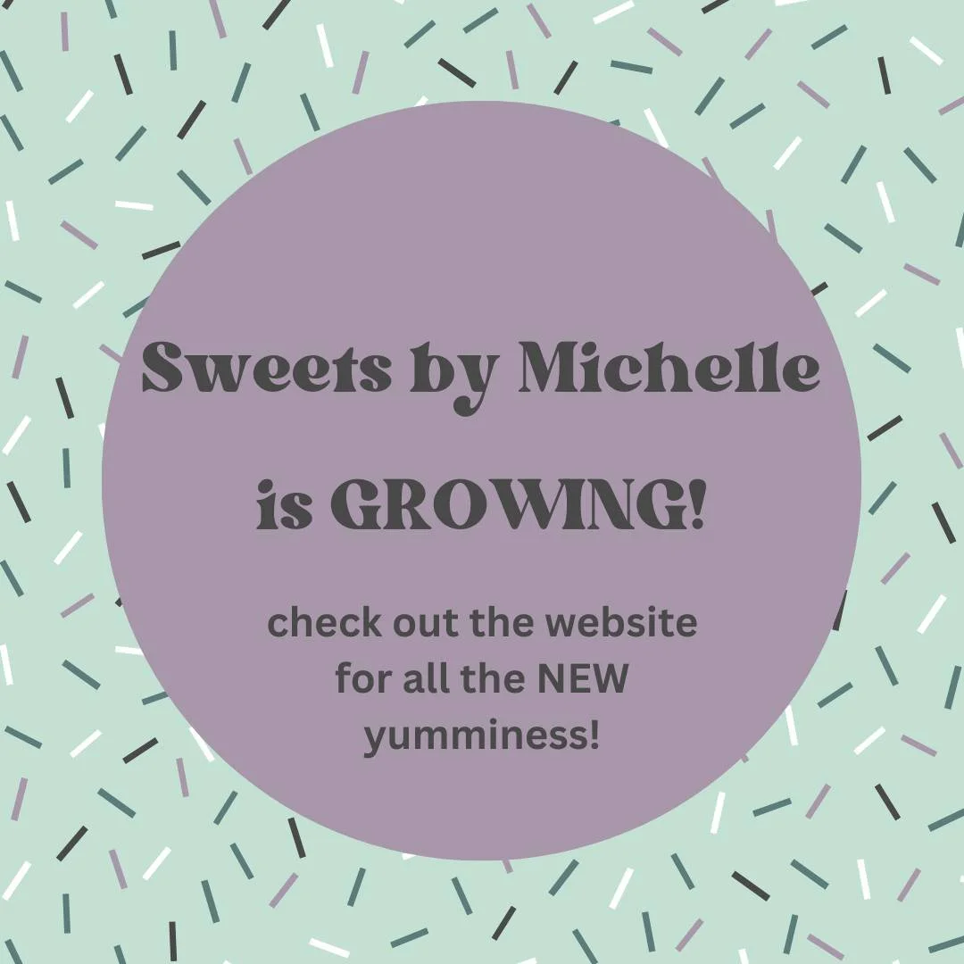 ✨ BIG NEWS from Sweets by Michelle! ✨

We&rsquo;re more than just decorated sugar cookies now! 🎉 My menu has officially EXPANDED, and I&rsquo;m so excited to offer even more homemade treats for your celebrations, gatherings&hellip; or just because y
