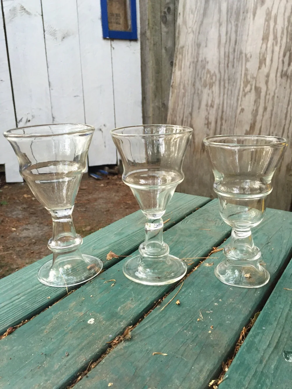 unique wine glasses with stem Green Stem Fluente Venetian Wine Glass