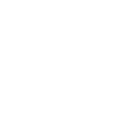 A white baseball cap with an embroidered logo on the front, placed on a flat surface.