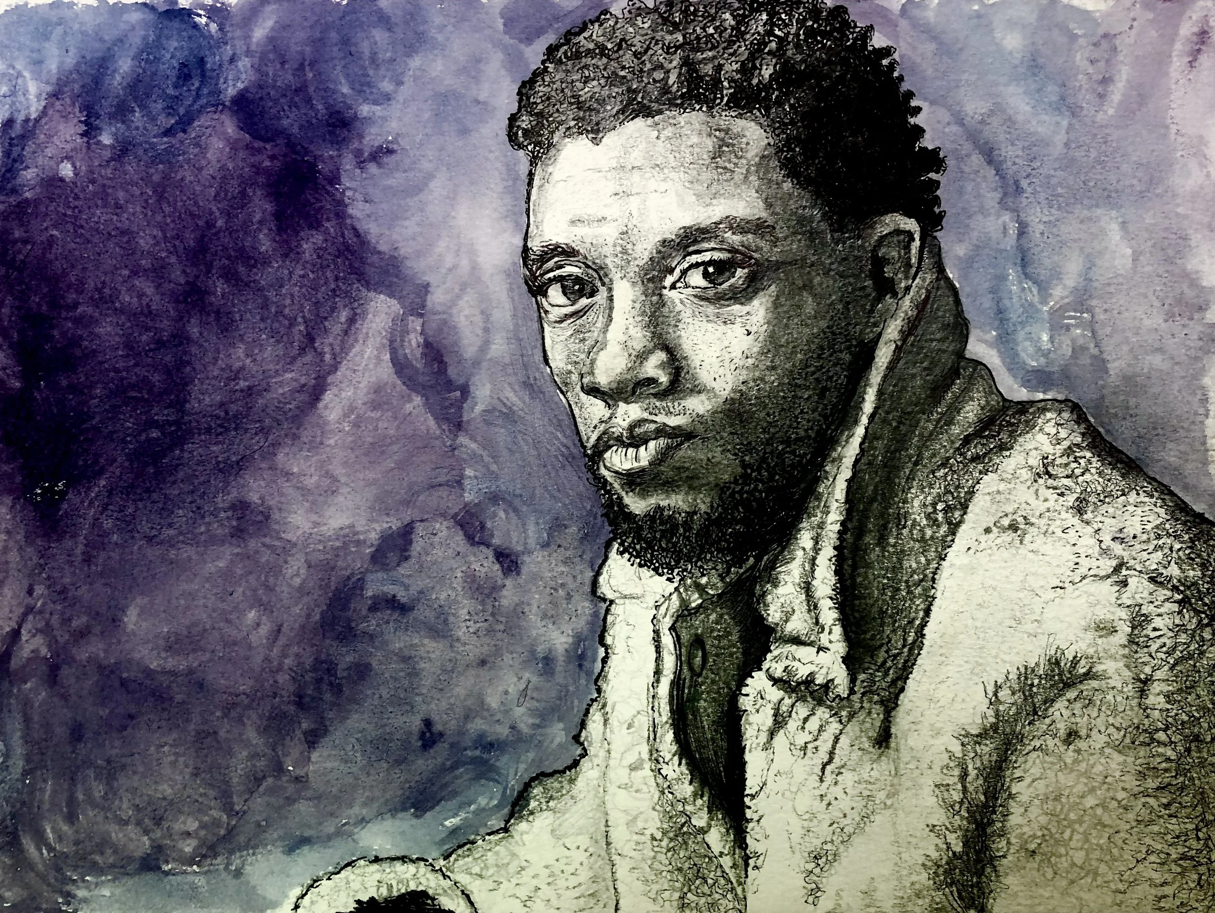 Chadwick Boseman (drawn 2020)