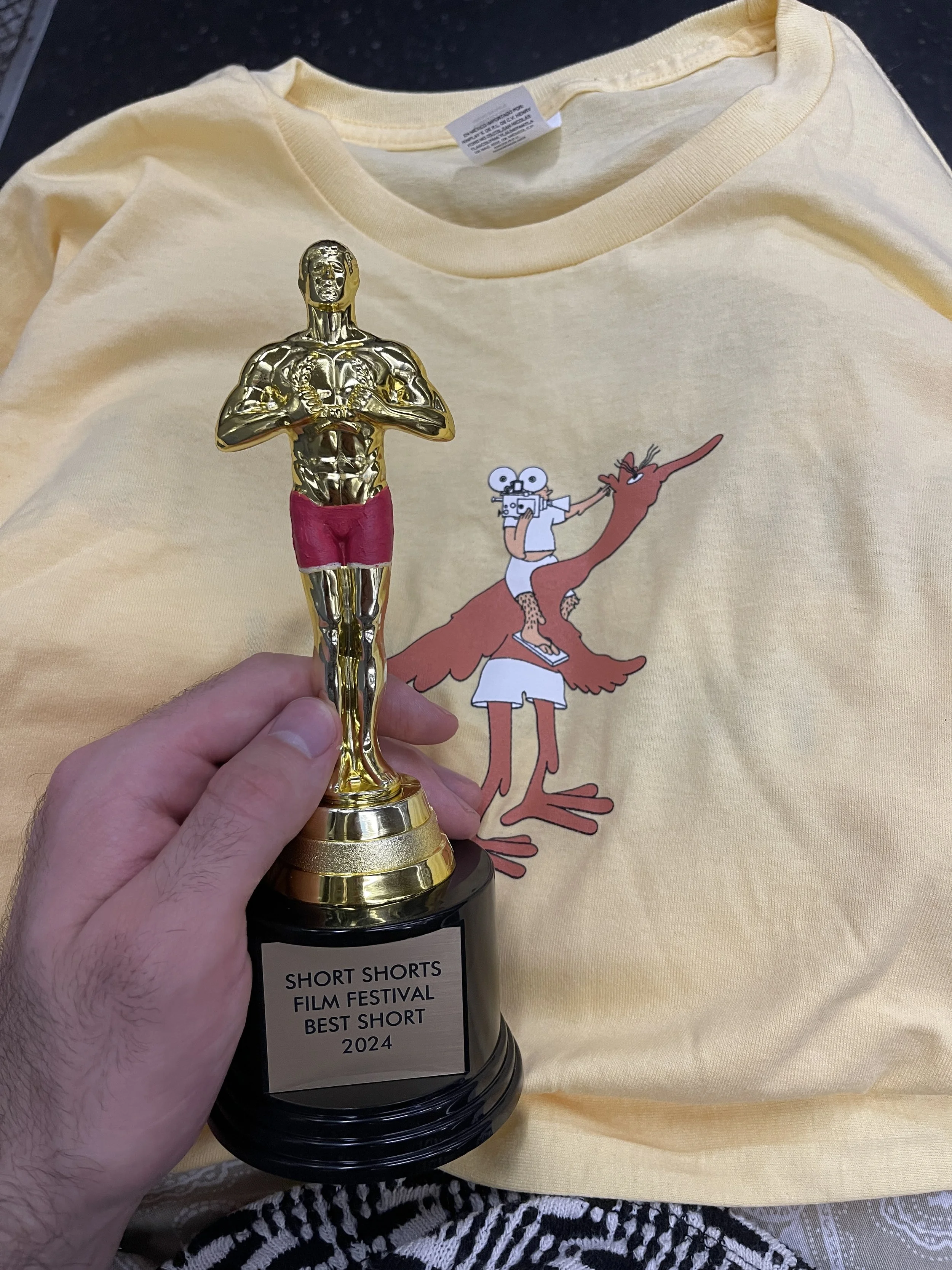 ...and the film ended up winning 'Best Short'!