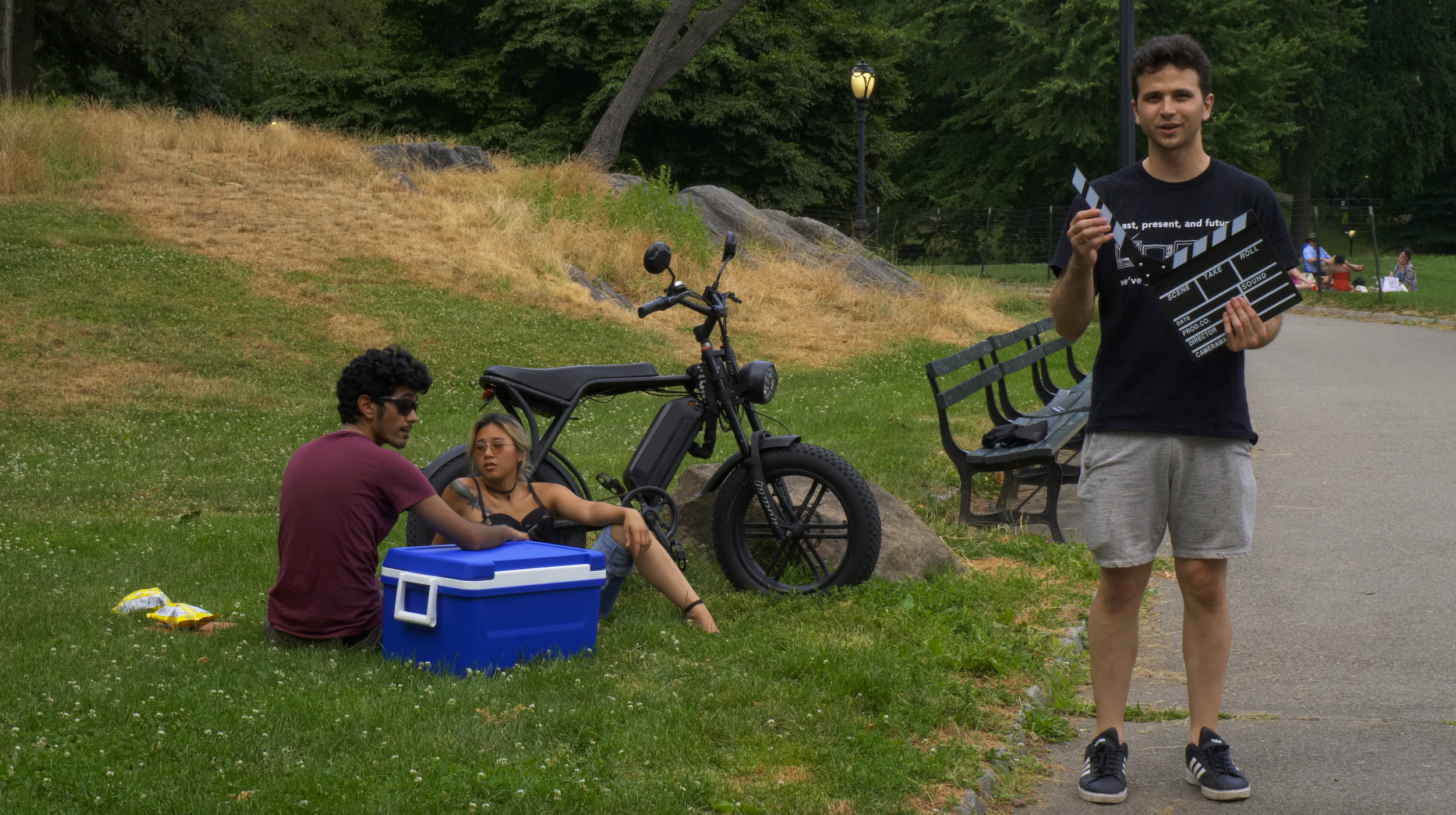 DAY 2: Forgot the chalk for the clapboard
