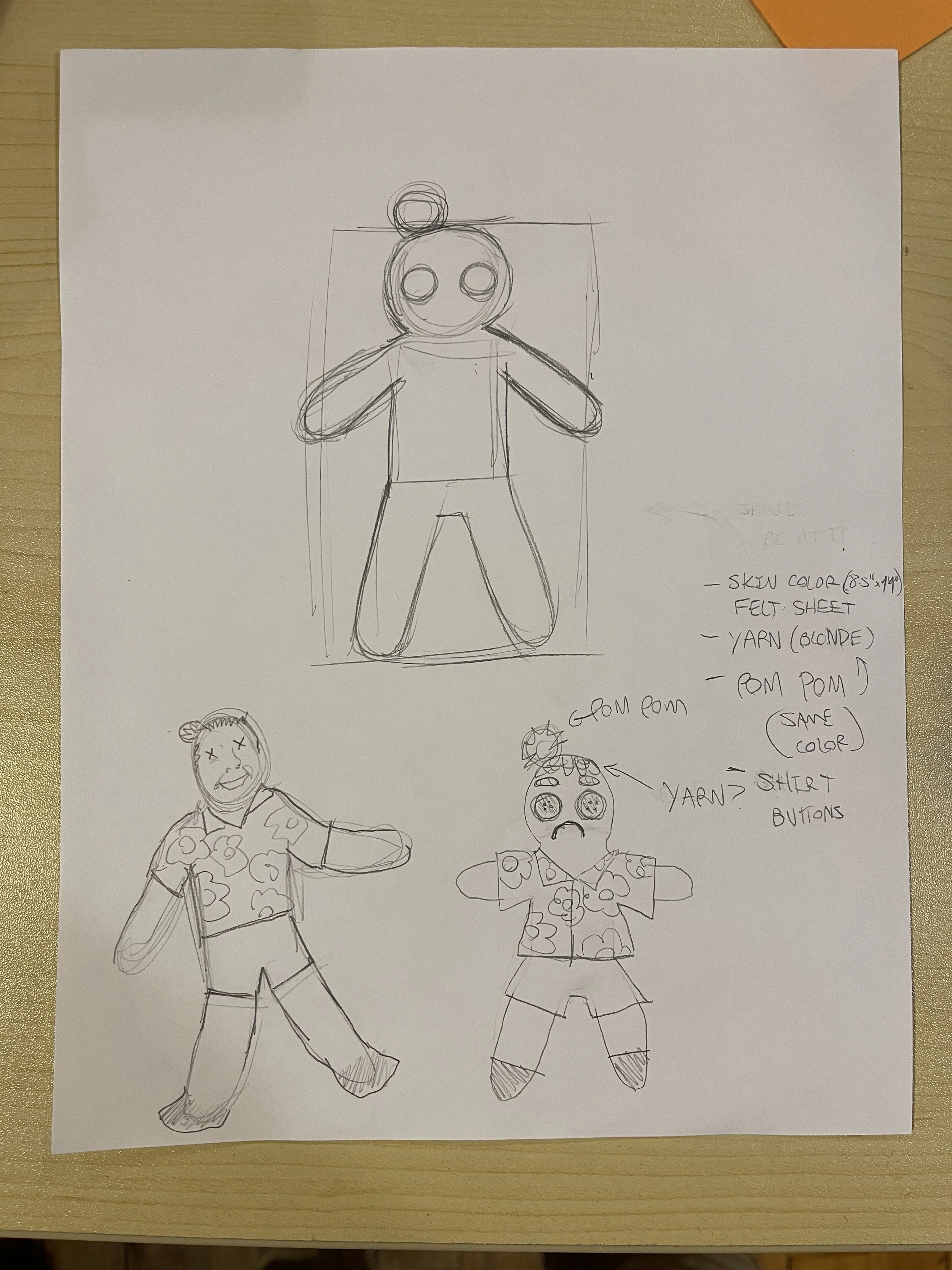 voodoo doll sketches