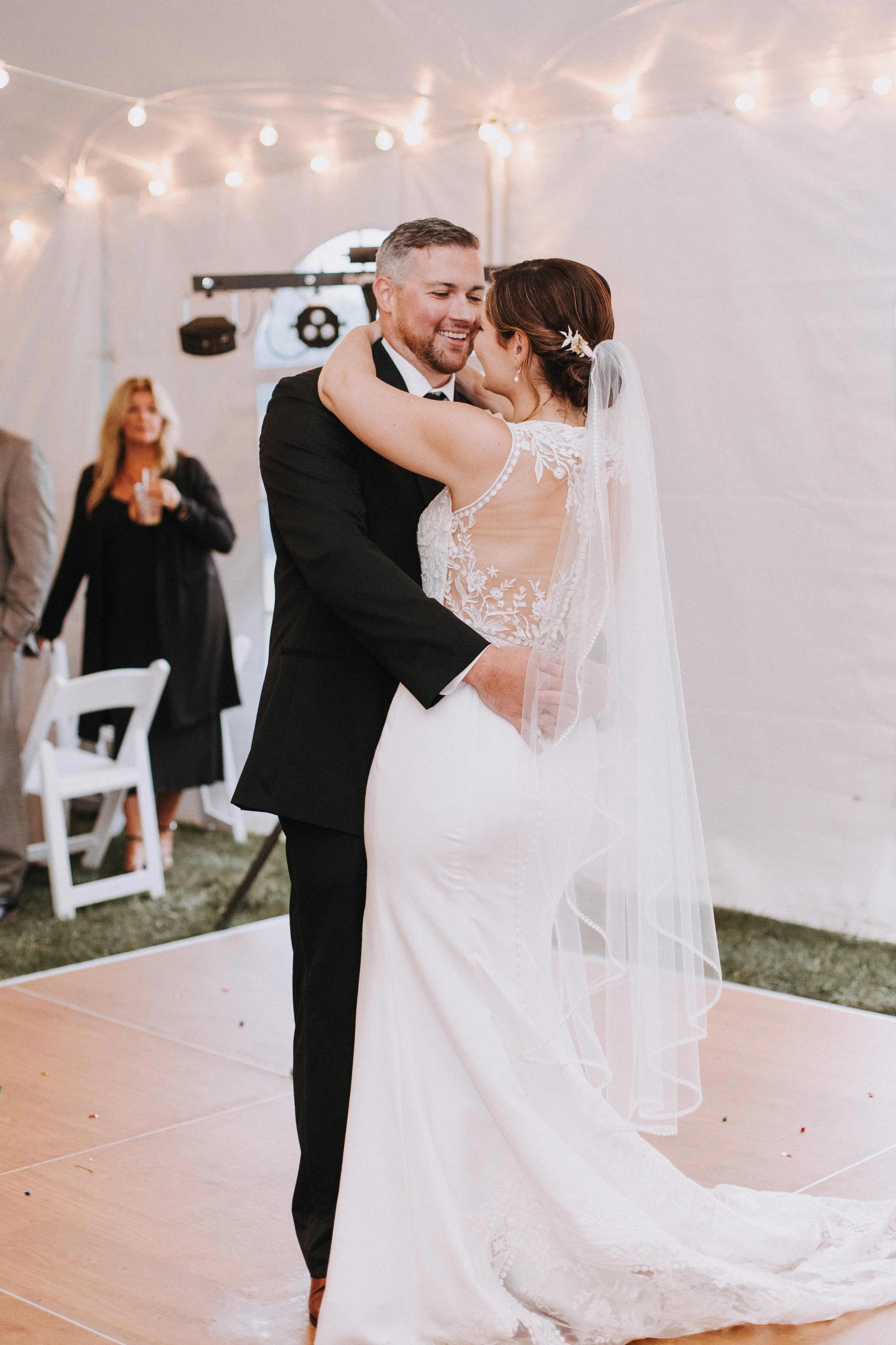 Bride and Groom Dancing