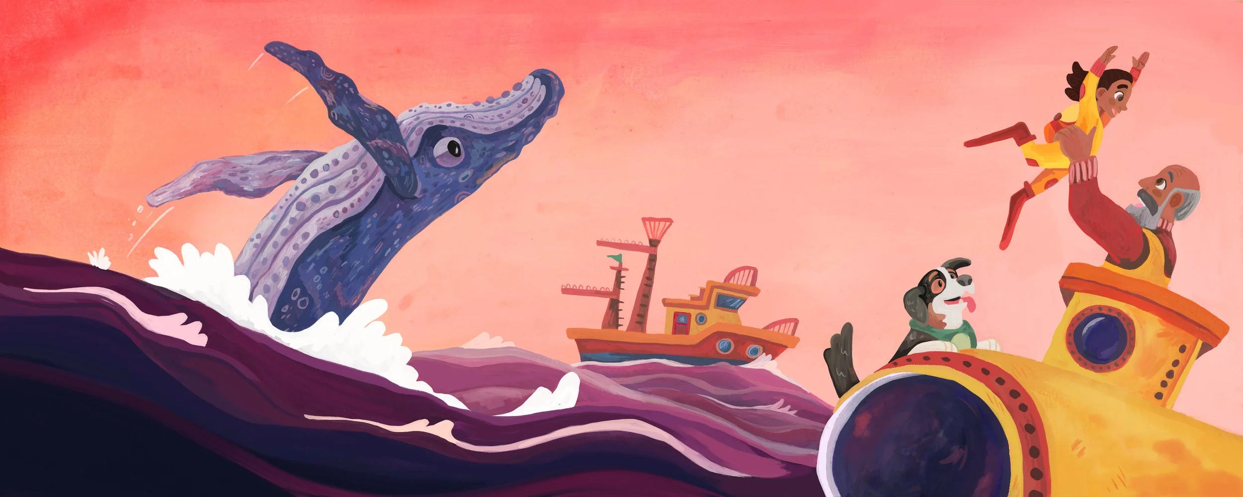 Breach! Gouache and digital. 2026.