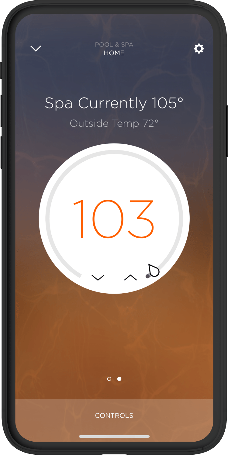 Savant Pro app showing the climate page