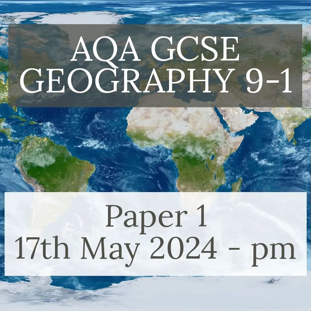 Posted my first video on YouTube for the 2024 AQA GCSE Geography exam series. 

Paper 1 - 17th May
https://youtu.be/w4_8gPXt8To?si=jnFuY6p844vY2olx

Paper 2 out on Wednesday!

Additional videos to help in my 2024 Playlist:
https://youtube.com/playlis