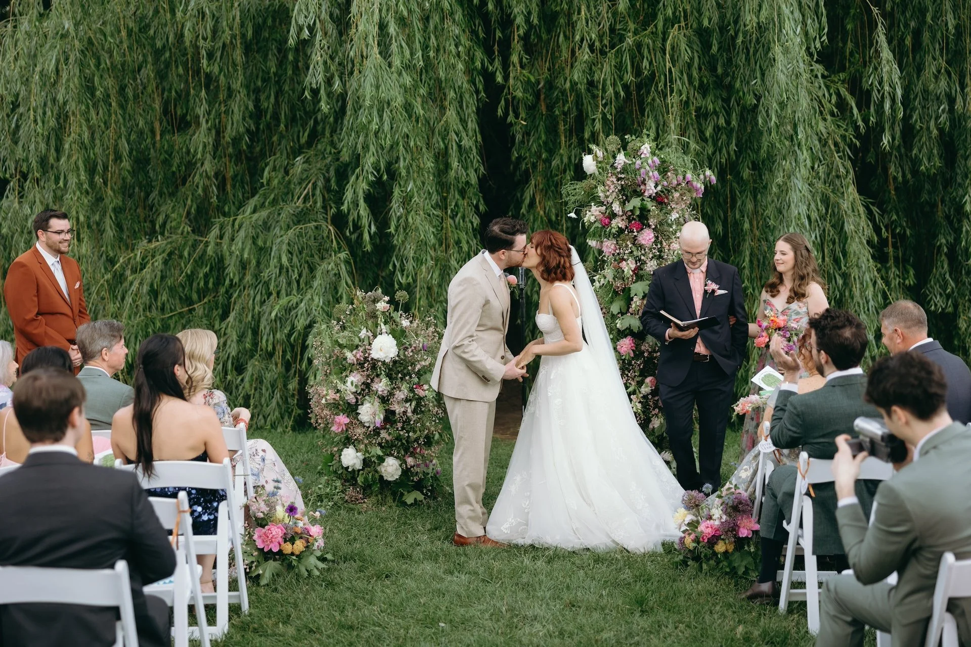 Caroline and Frank at The Palm House at Brooklyn Botanical Garden