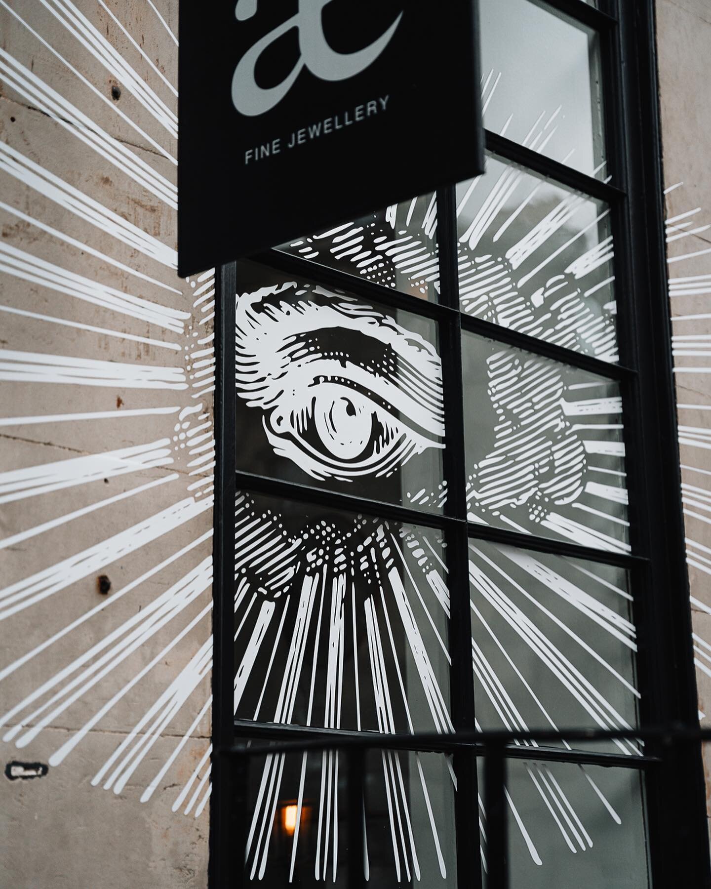 👀ALL EYES ON THIS👀
.
Beauty is in the eye of the beholder - literally. Some high detailed, high impact window, wall and shop graphics for @_aetla_ @grainnemorton . 
.
Expertly templated and delicately cut, this pushes the limits of cut vinyl graphi