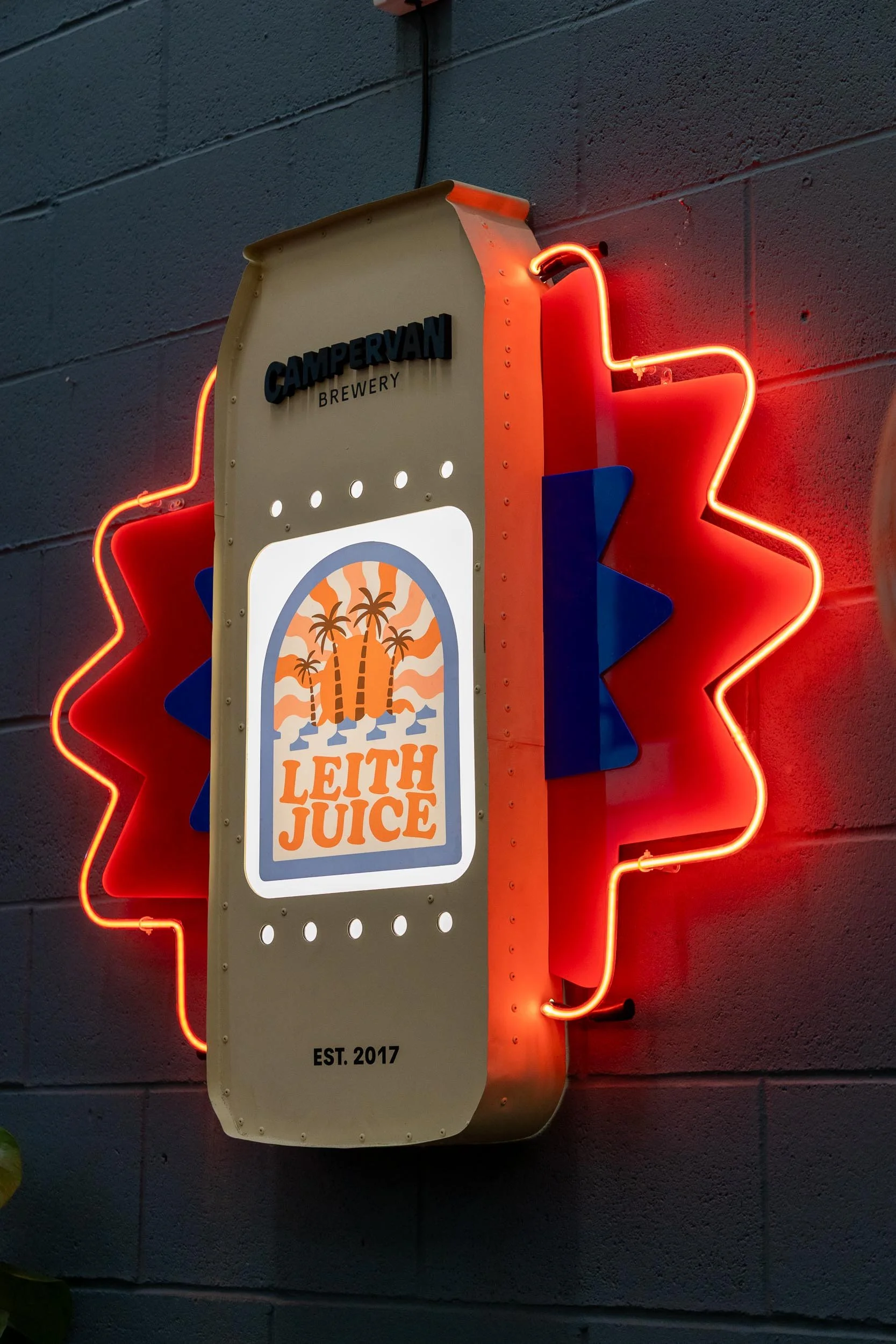 Dimensional Layered Signage Design for Campervan Brewery