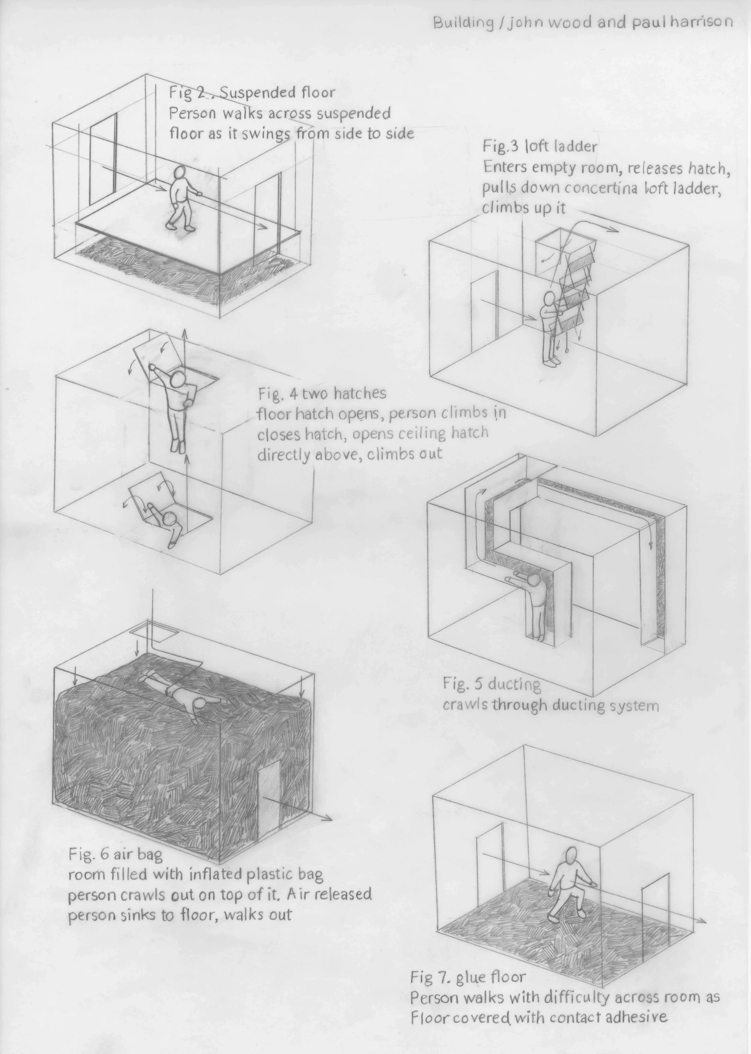 Drawing for Building (unmade project) - 2005
