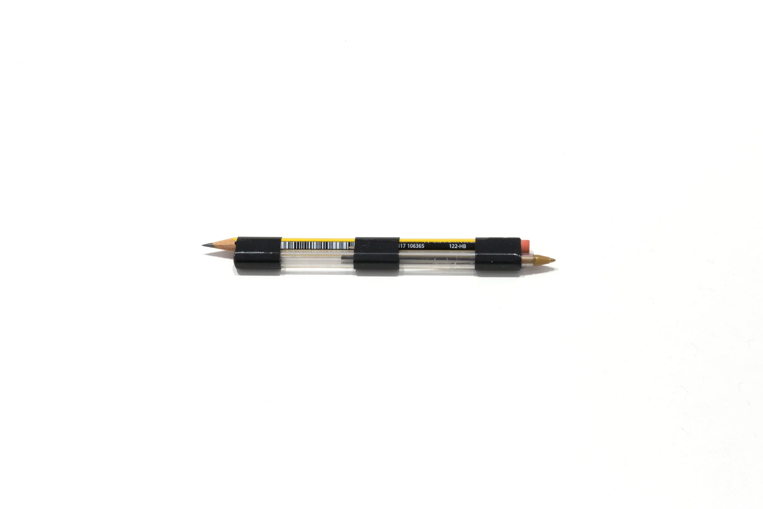 PEN AND PENCIL (2015) - biro, pencil, electrical tape